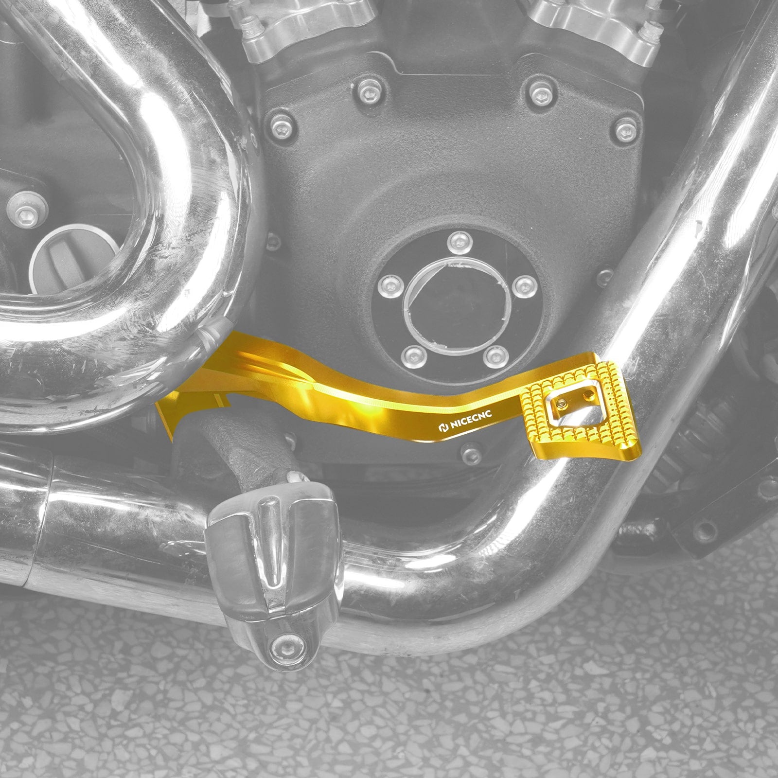 Rear Brake Pedal Lever Kit For Harley Dyna Low Rider Street Bob Super Glide