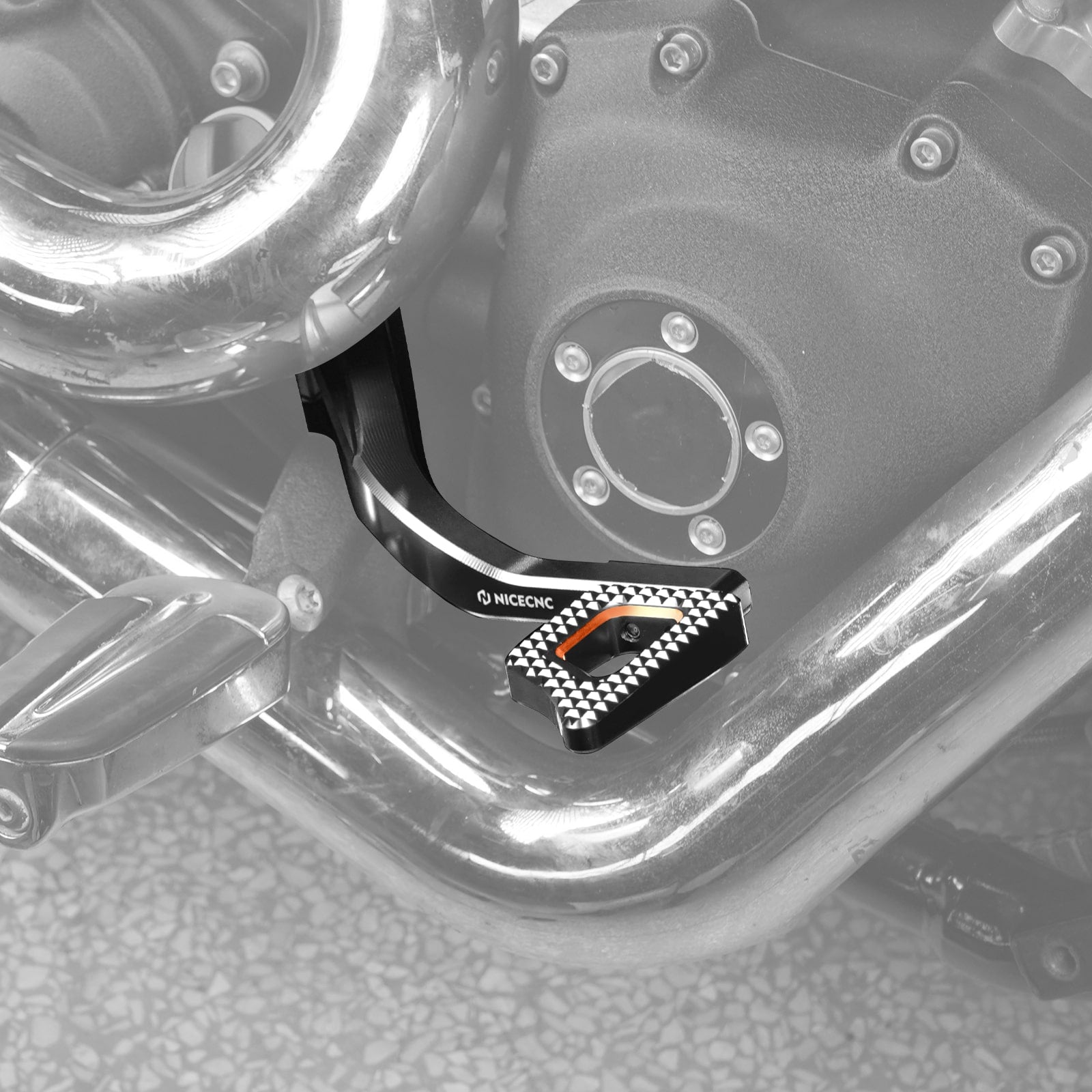 Rear Brake Pedal Lever Kit For Harley Dyna Low Rider Street Bob Super Glide