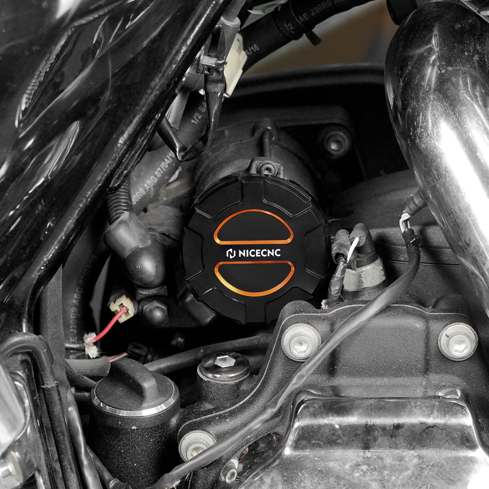 Starter Motor End Cover Decorative Trim For Harley Road King Street Glide Ultra Limited