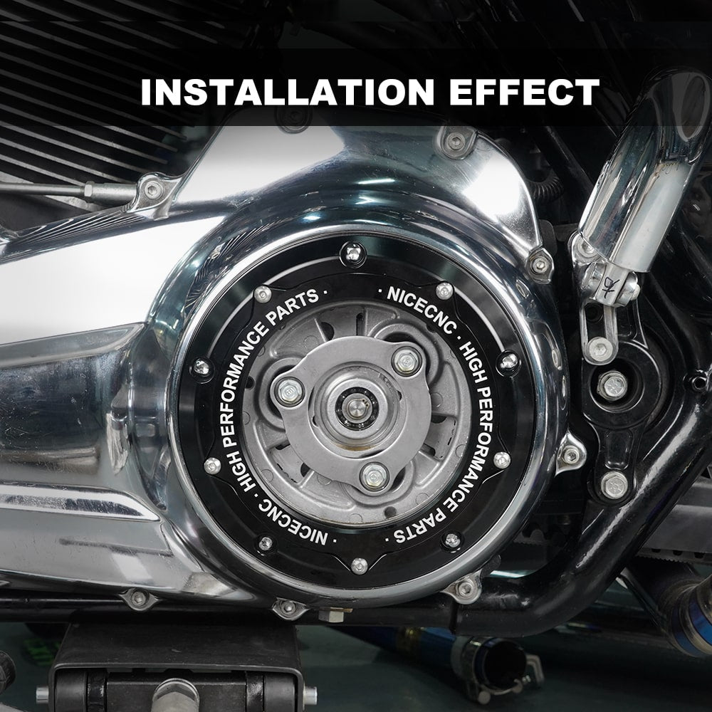 Sportster clear discount derby cover