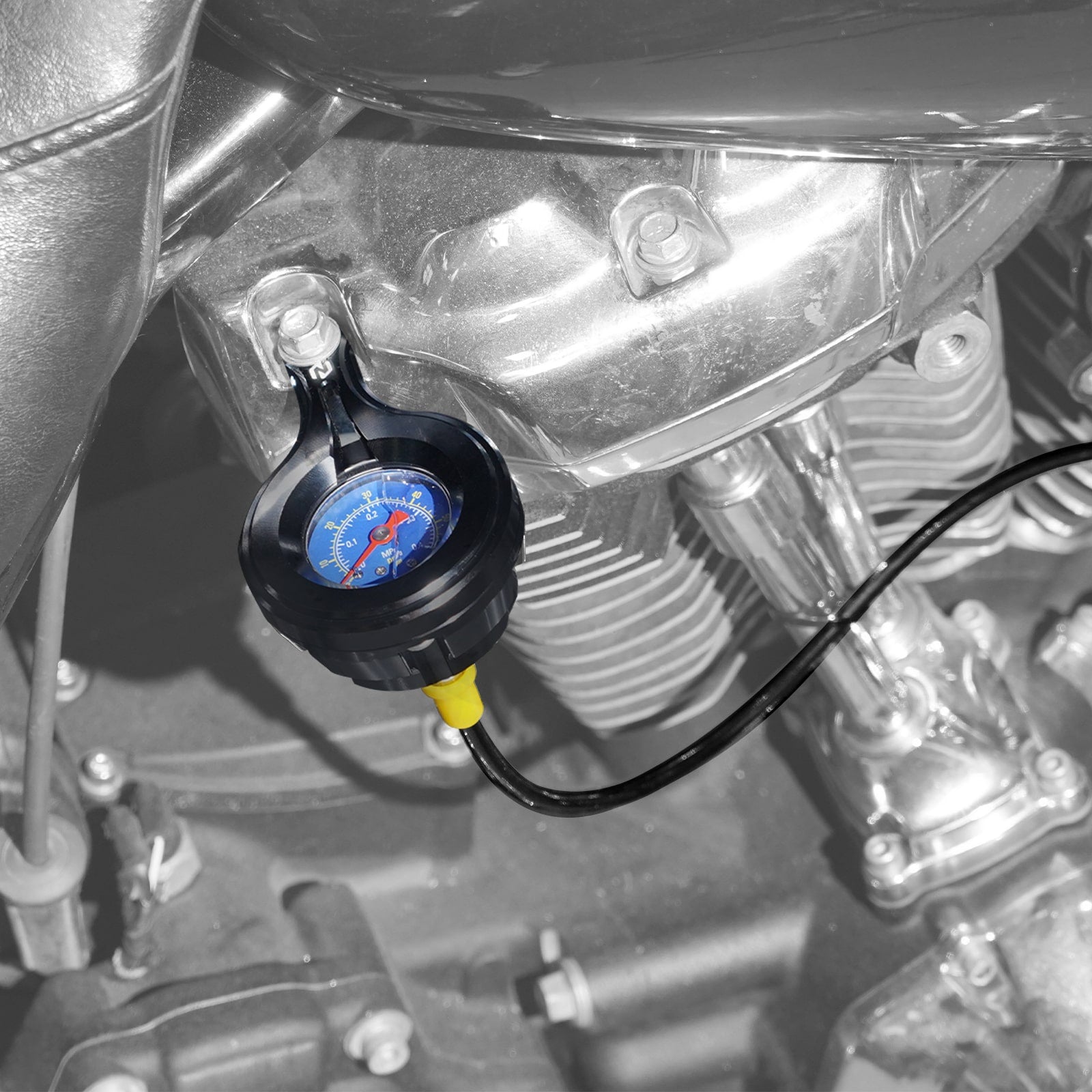 Engine Oil Pressure Gauge Kit For Harley Road King Street Glide Ultra Limited