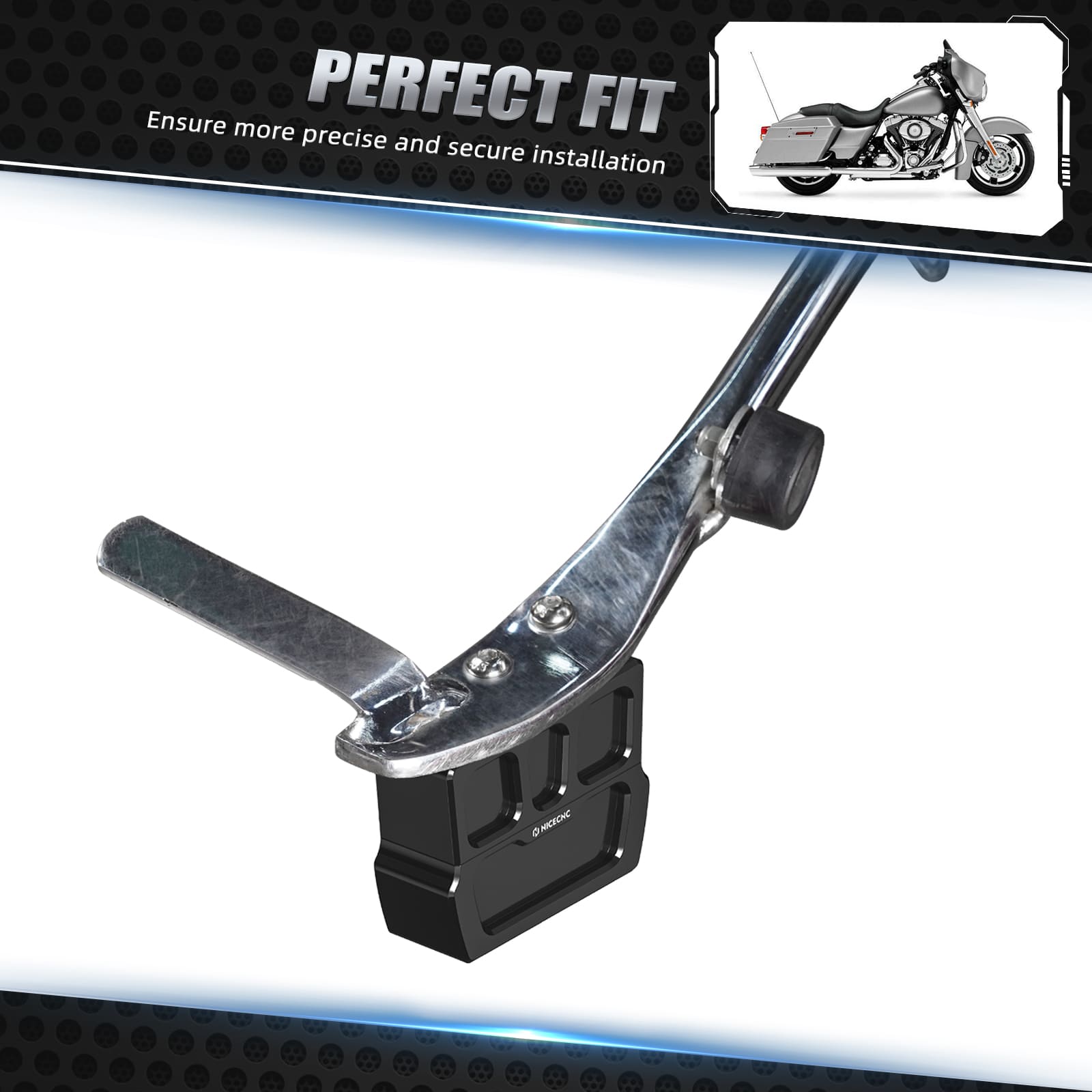 Kickstand Lift Blocks Set 1" / 2" For Harley Sportster 1200 Iron 883 Forty Eight Roadster