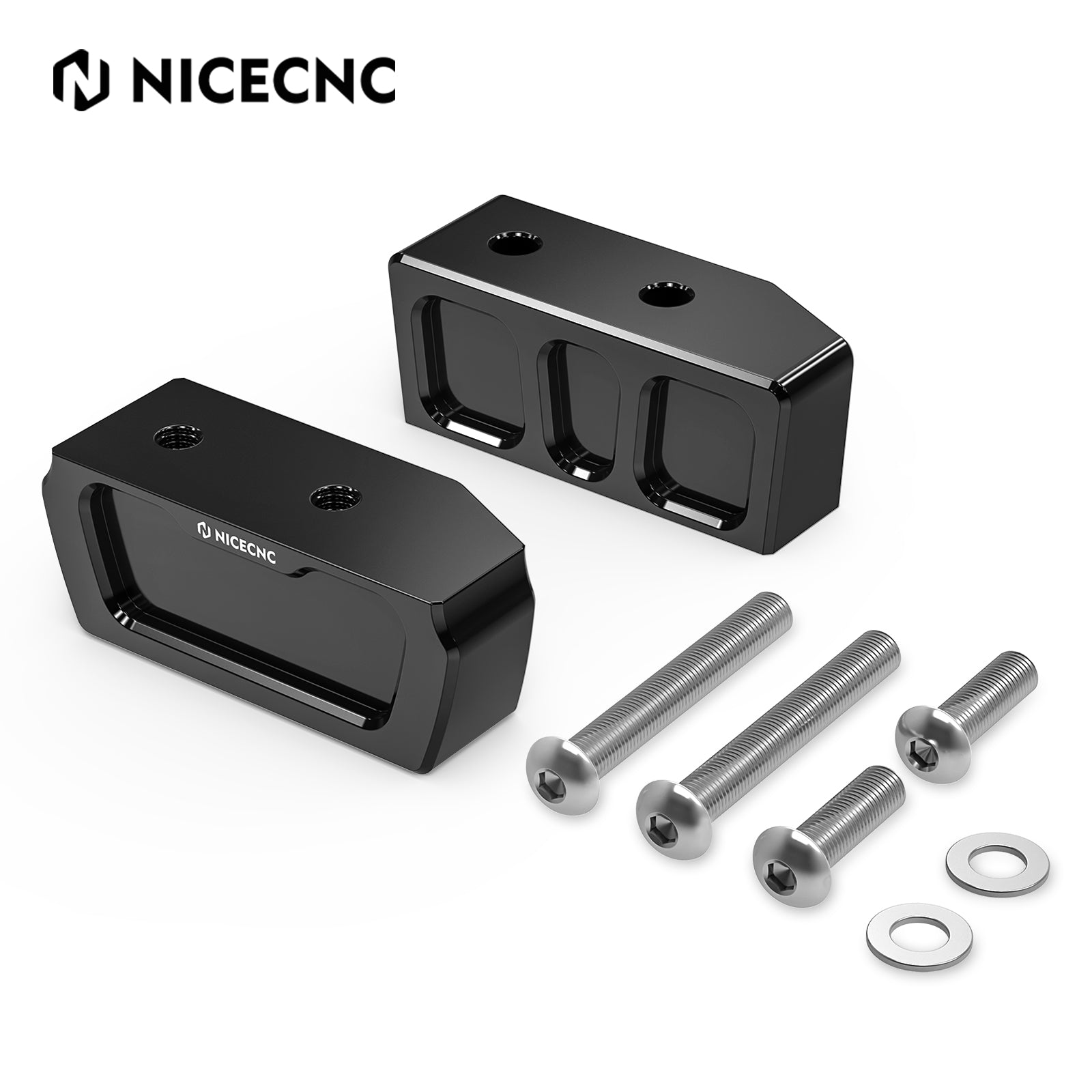 Kickstand Lift Blocks Set 1" / 2" For Harley Sportster 1200 Iron 883 Forty Eight Roadster
