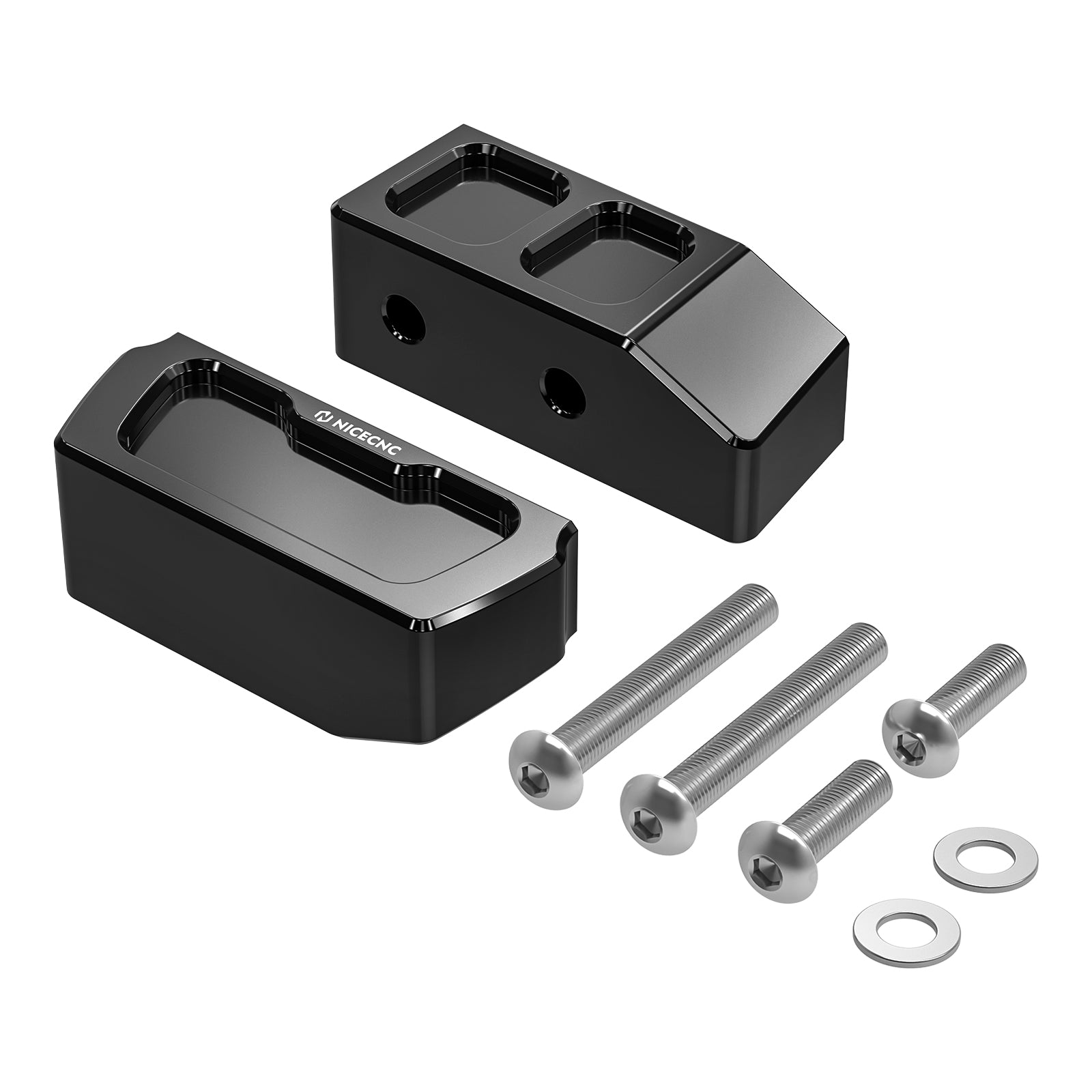 Side Stand Kickstand Lift Blocks Plate 1" / 2" For Harley Sportster 1200 883 XL Forty Eight