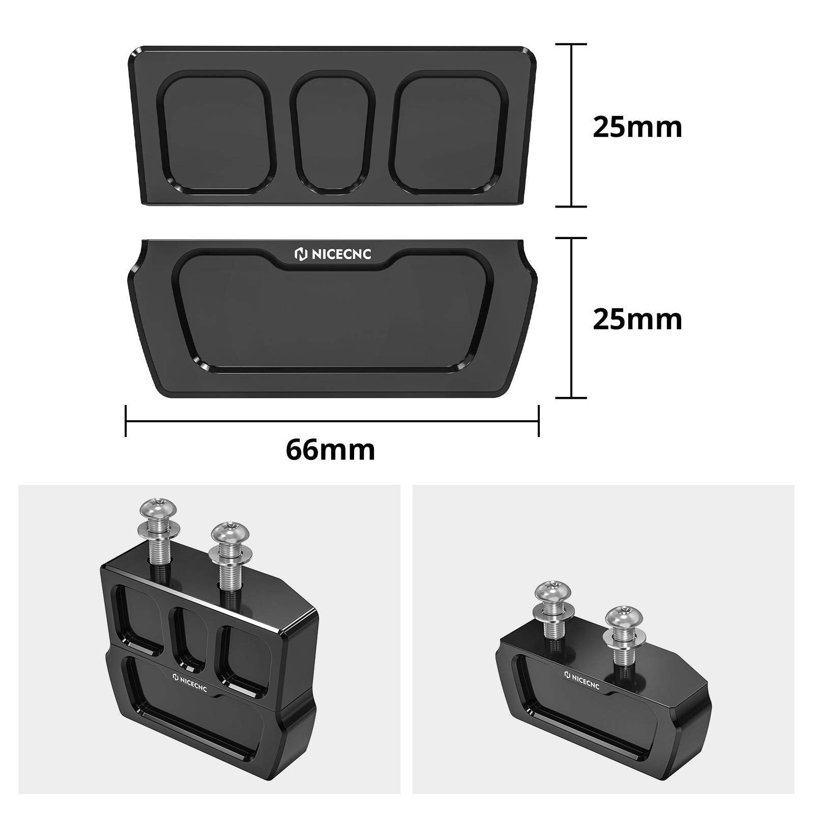 Side Stand Kickstand Lift Blocks Plate 1" / 2" For Harley Sportster 1200 883 XL Forty Eight