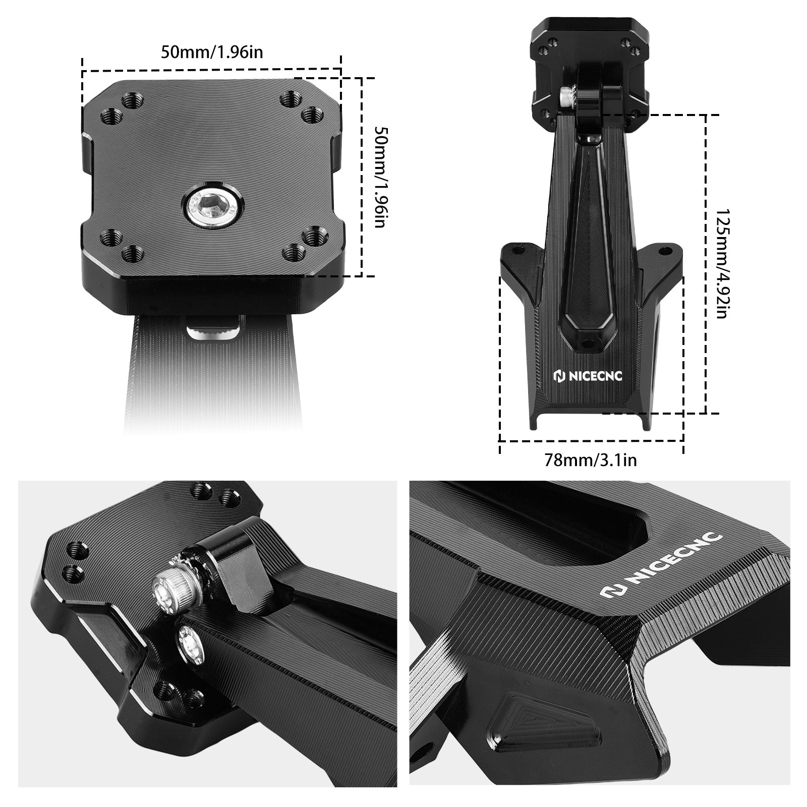 GPS Navigation AMPS Device Mount Holder For KTM DUKE 125 / 250 / 390 2024–2026