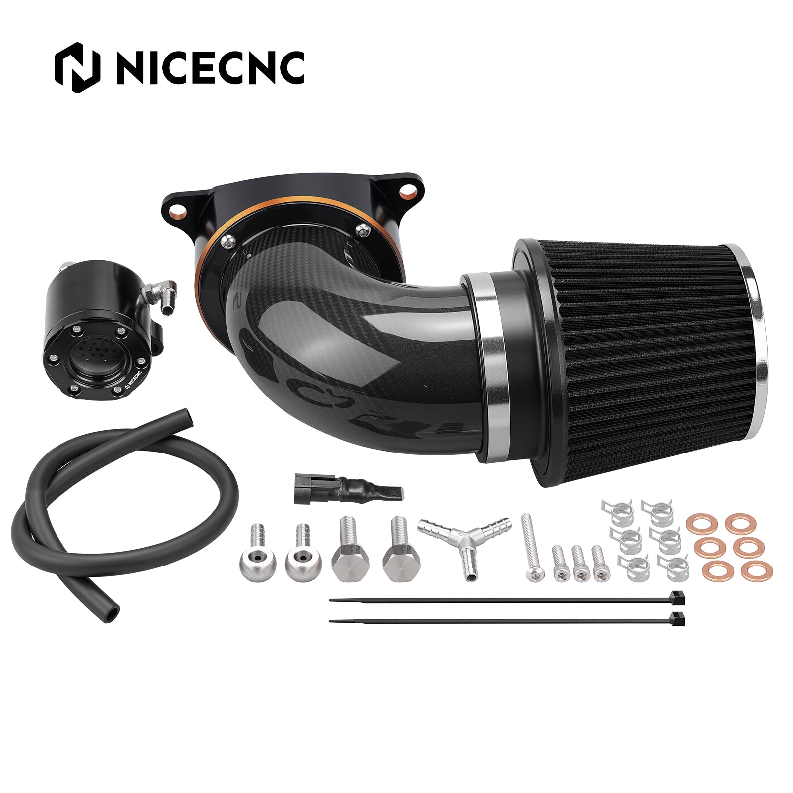 High-Flow Air Cleaner w/External Breather Kit For Harley Twin Cam Engine 2001-2016