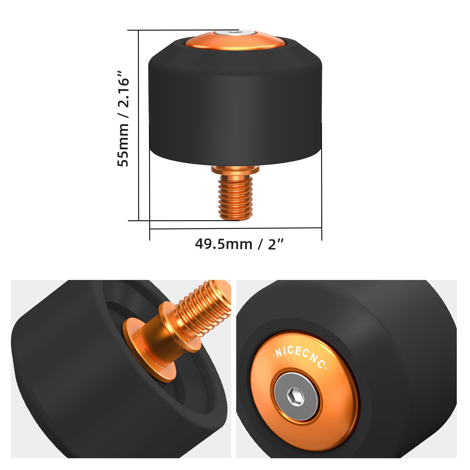 Rear Swingarm Slider Crash Bung Kit For KTM 390/250/125 Duke 2024