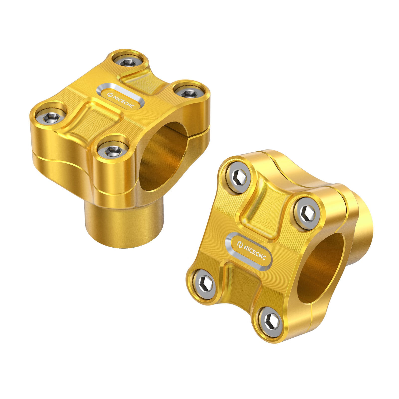 2" Handlebar Risers For Harley Dyna Low Rider Street Bob Super Glide 1.25" Bar