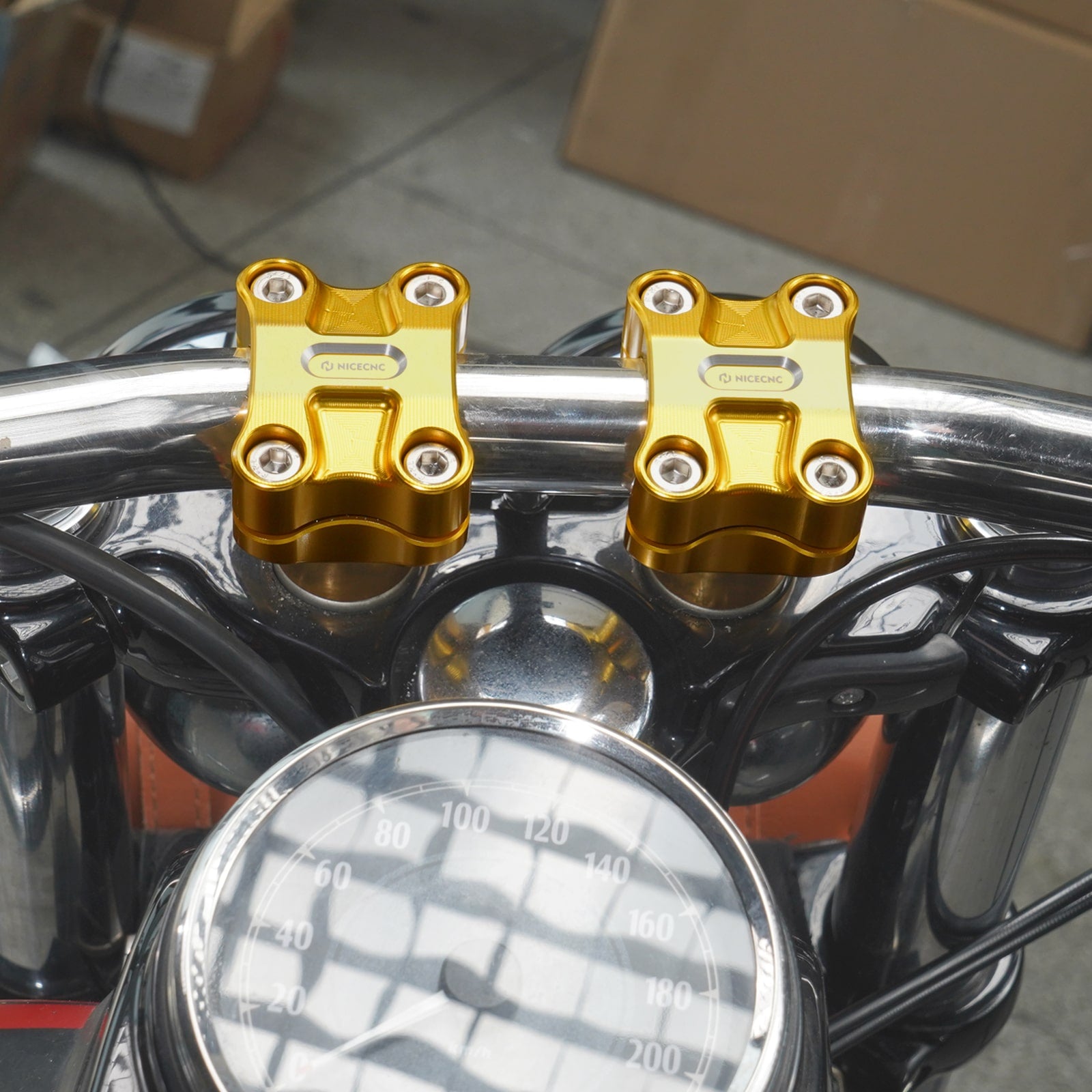 2" Handlebar Risers For Harley Dyna Low Rider Street Bob Super Glide 1.25" Bar