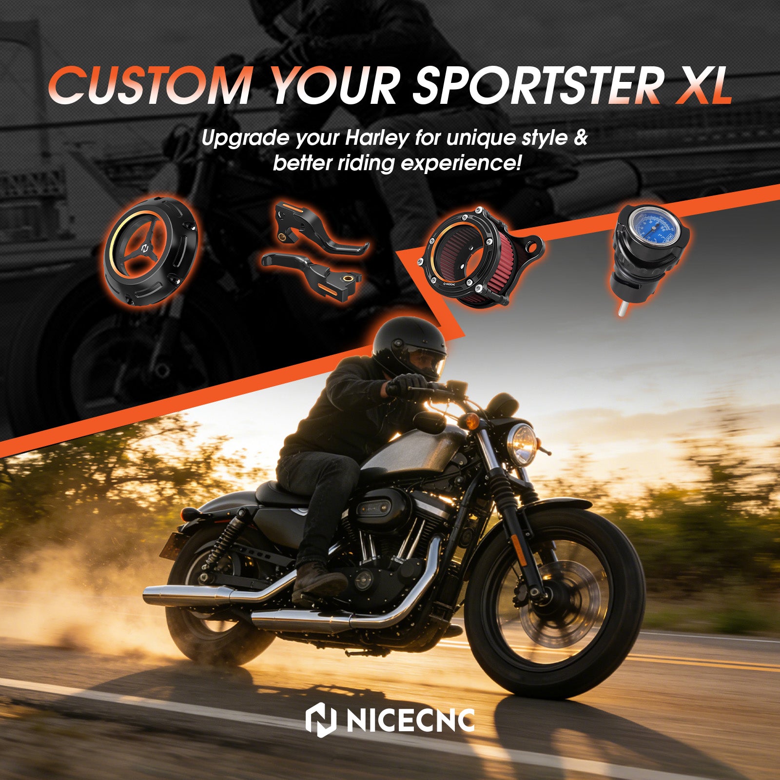 Harley-Davidson XL 1200 883 Sportster Custom Parts Accessories