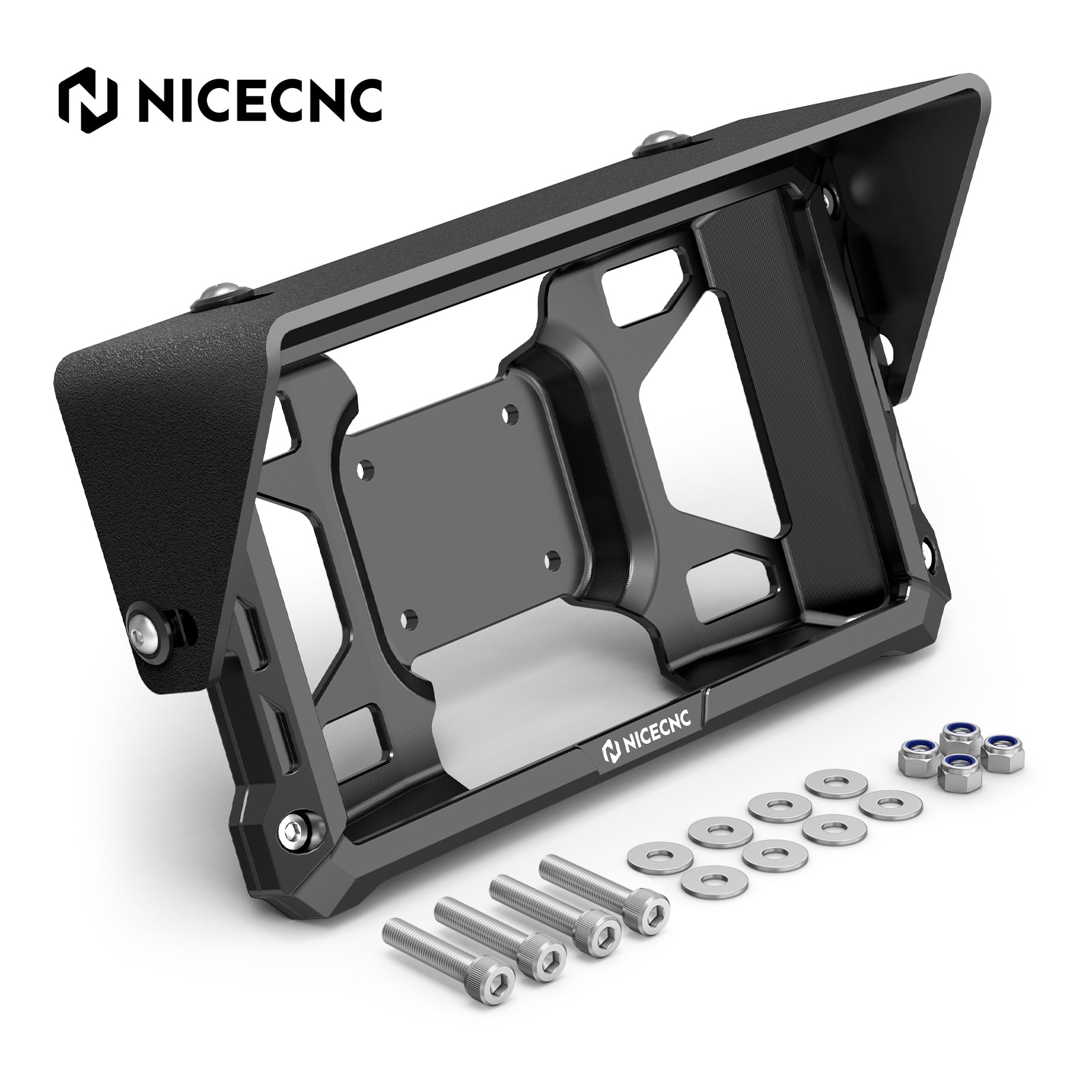 Protective Case + Adjustable Sun Visor Kit For Garmin Zumo XT2 6" Devices