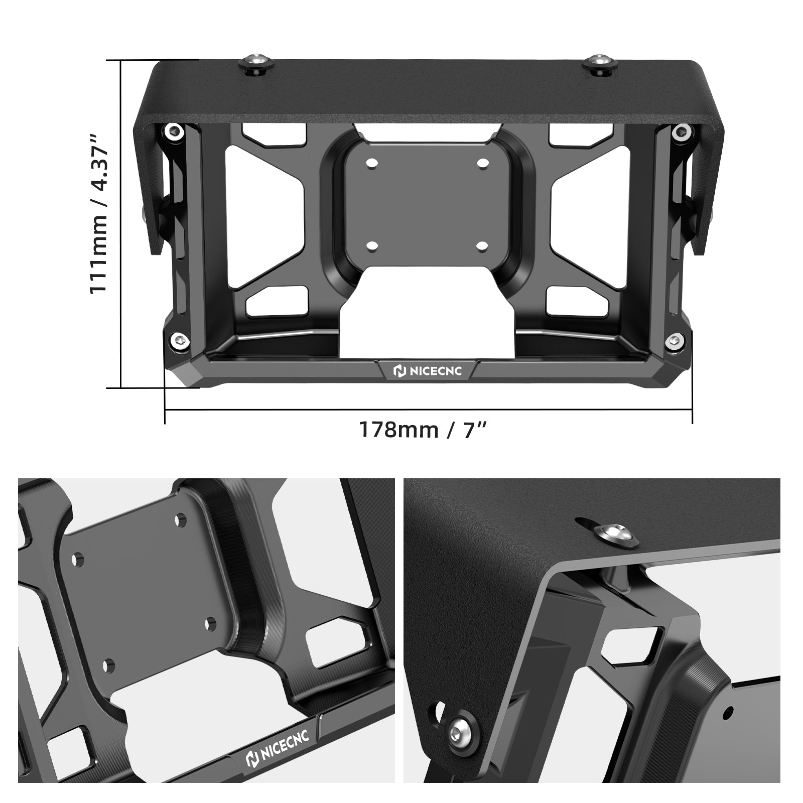 Protective Case + Adjustable Sun Visor Kit For Garmin Zumo XT2 6" Devices