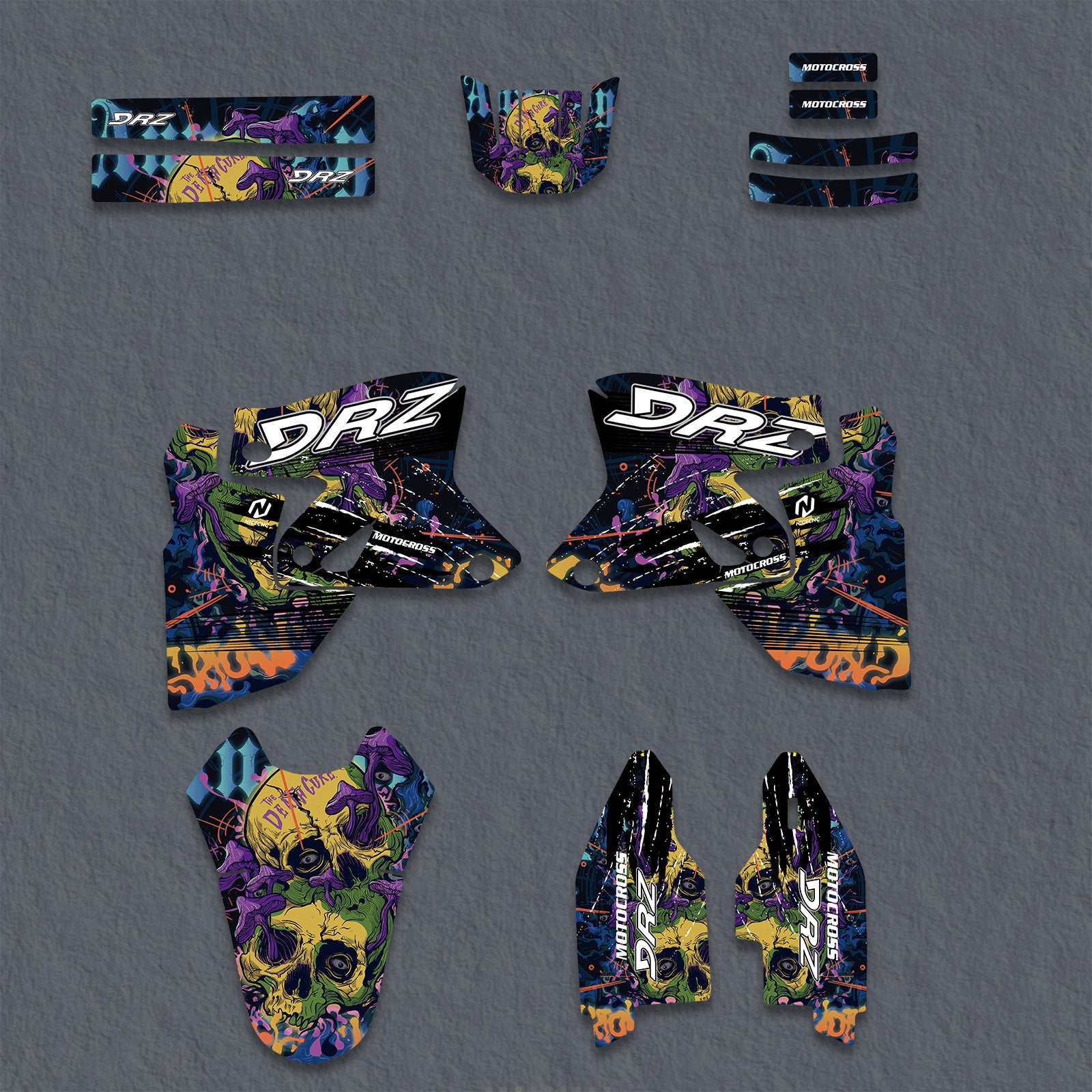 Motorcycle Full Graphics Decals Stickers Set For Suzuki DRZ400SM 2000-2020