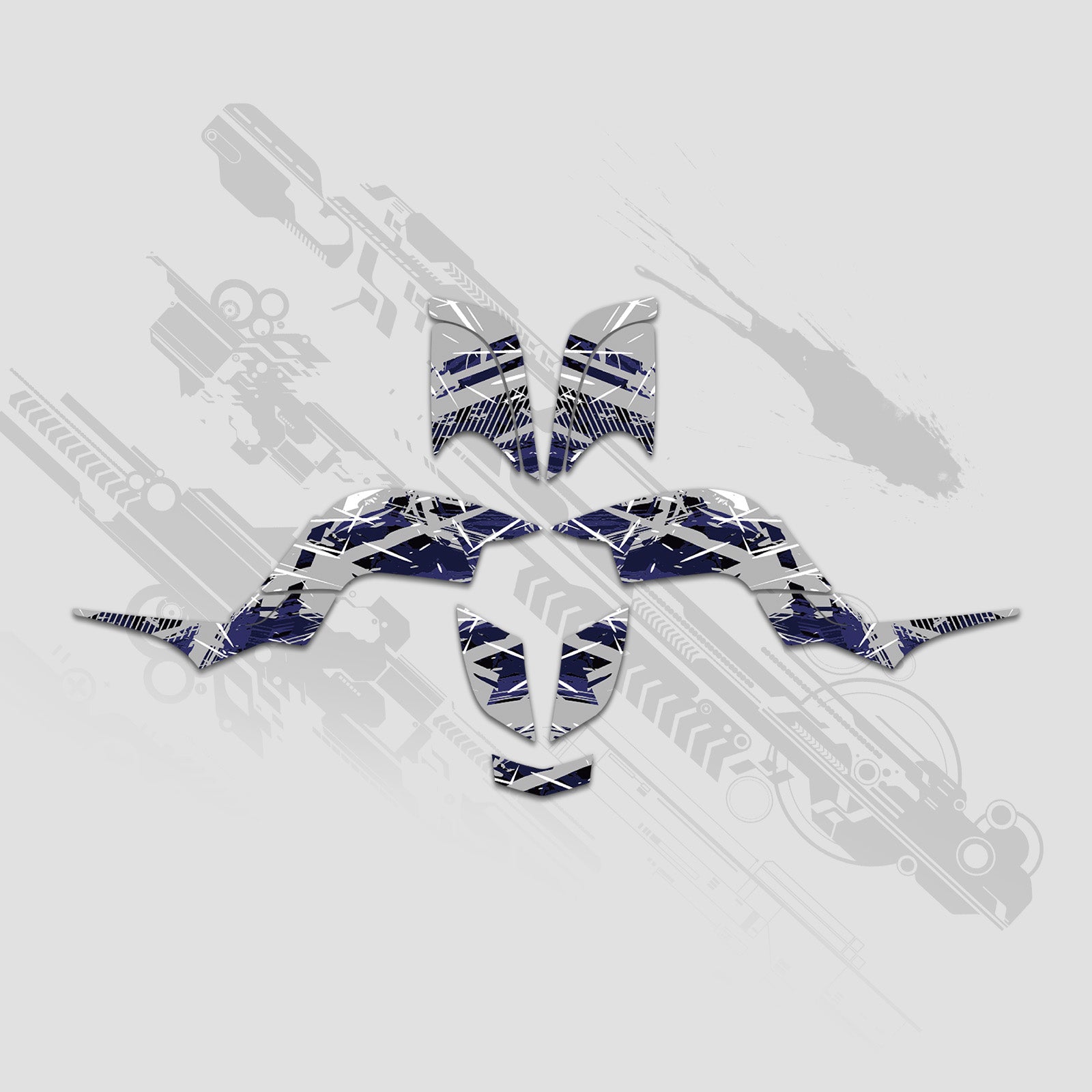 ATV Full Graphics Decals Stickers Kit For Yamaha RAPTOR 660 2001-2005