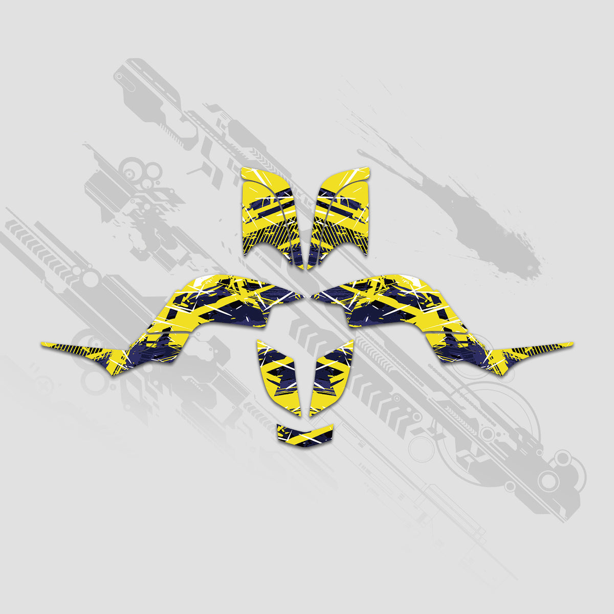 ATV Full Graphics Decals Stickers Kit For Yamaha RAPTOR 660 2001-2005