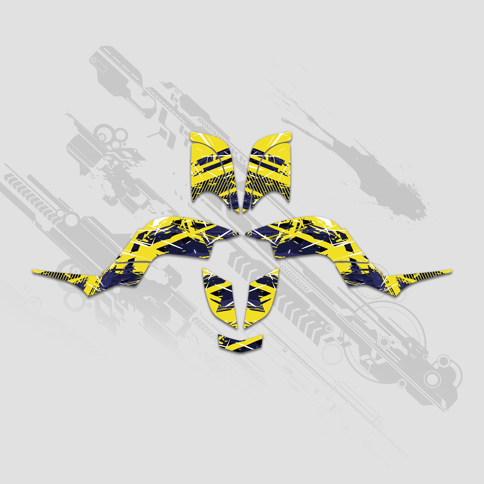 ATV Full Graphics Decals Stickers Kit For Yamaha RAPTOR 660 2001-2005