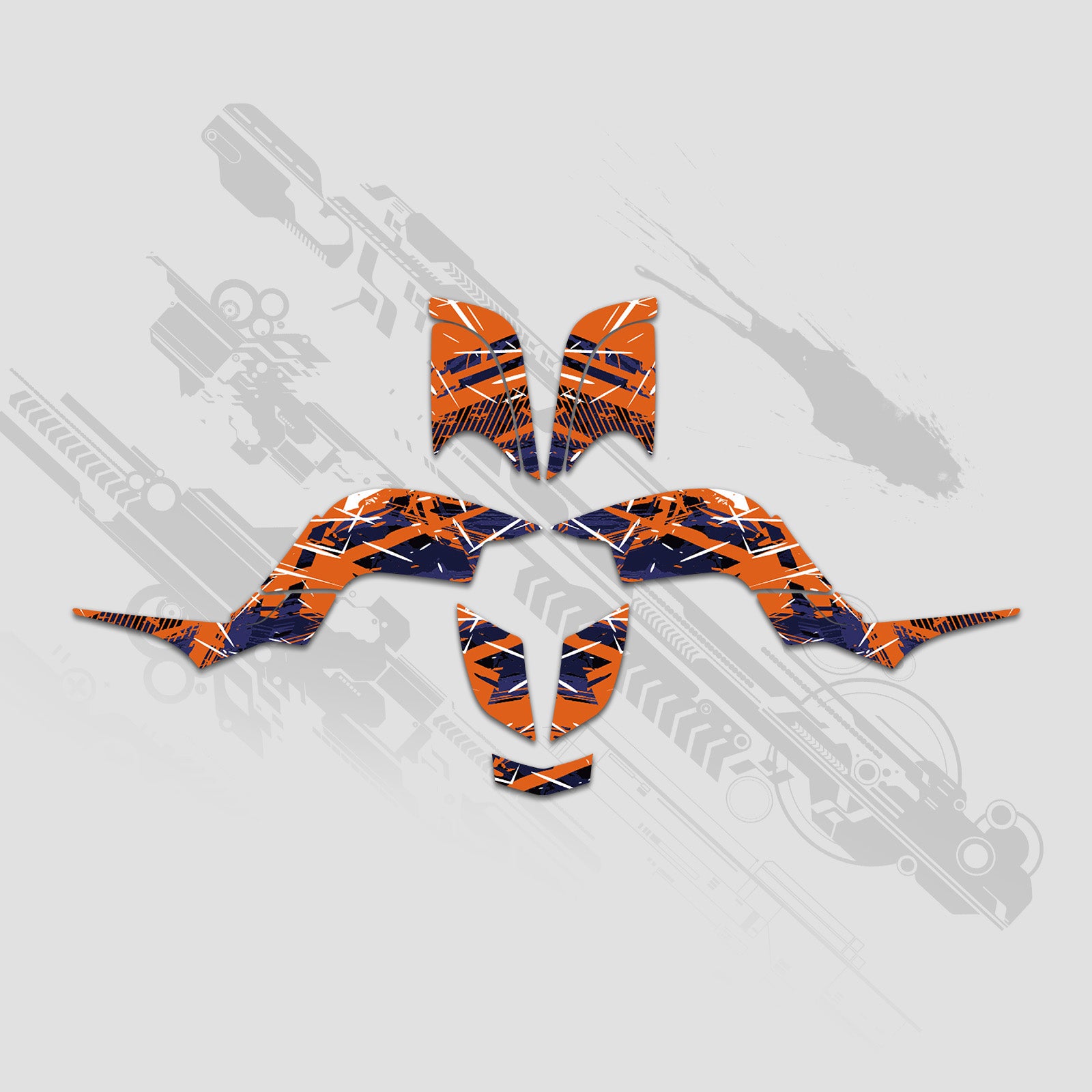 ATV Full Graphics Decals Stickers Kit For Yamaha RAPTOR 660 2001-2005