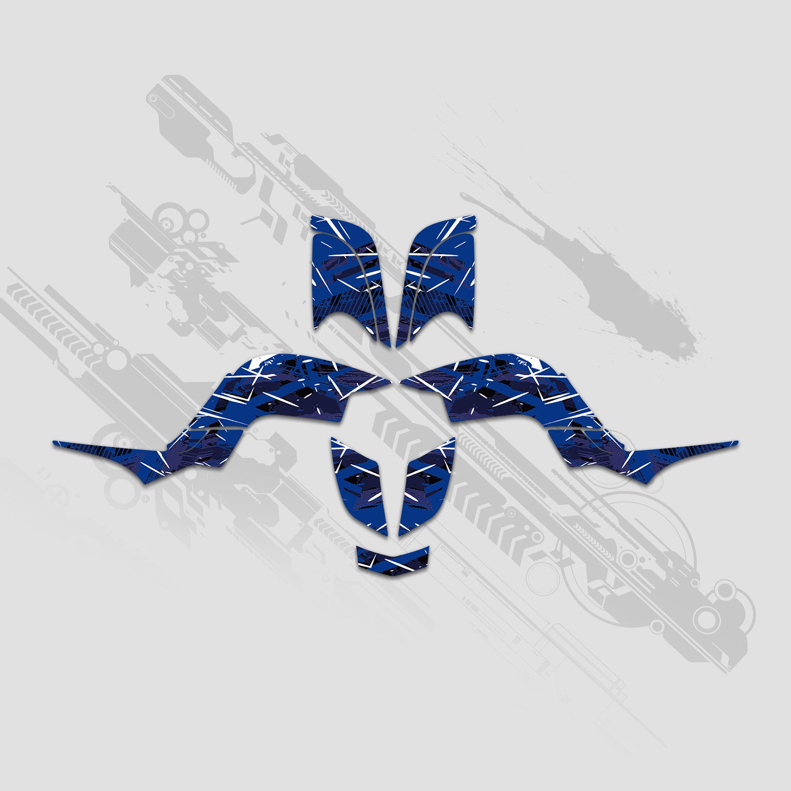 ATV Full Graphics Decals Stickers Kit For Yamaha RAPTOR 660 2001-2005