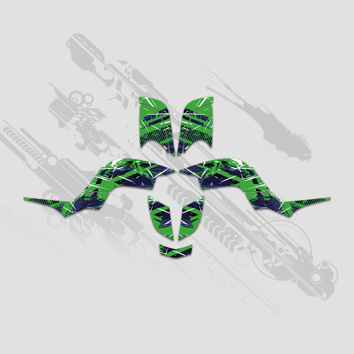 ATV Full Graphics Decals Stickers Kit For Yamaha RAPTOR 660 2001-2005
