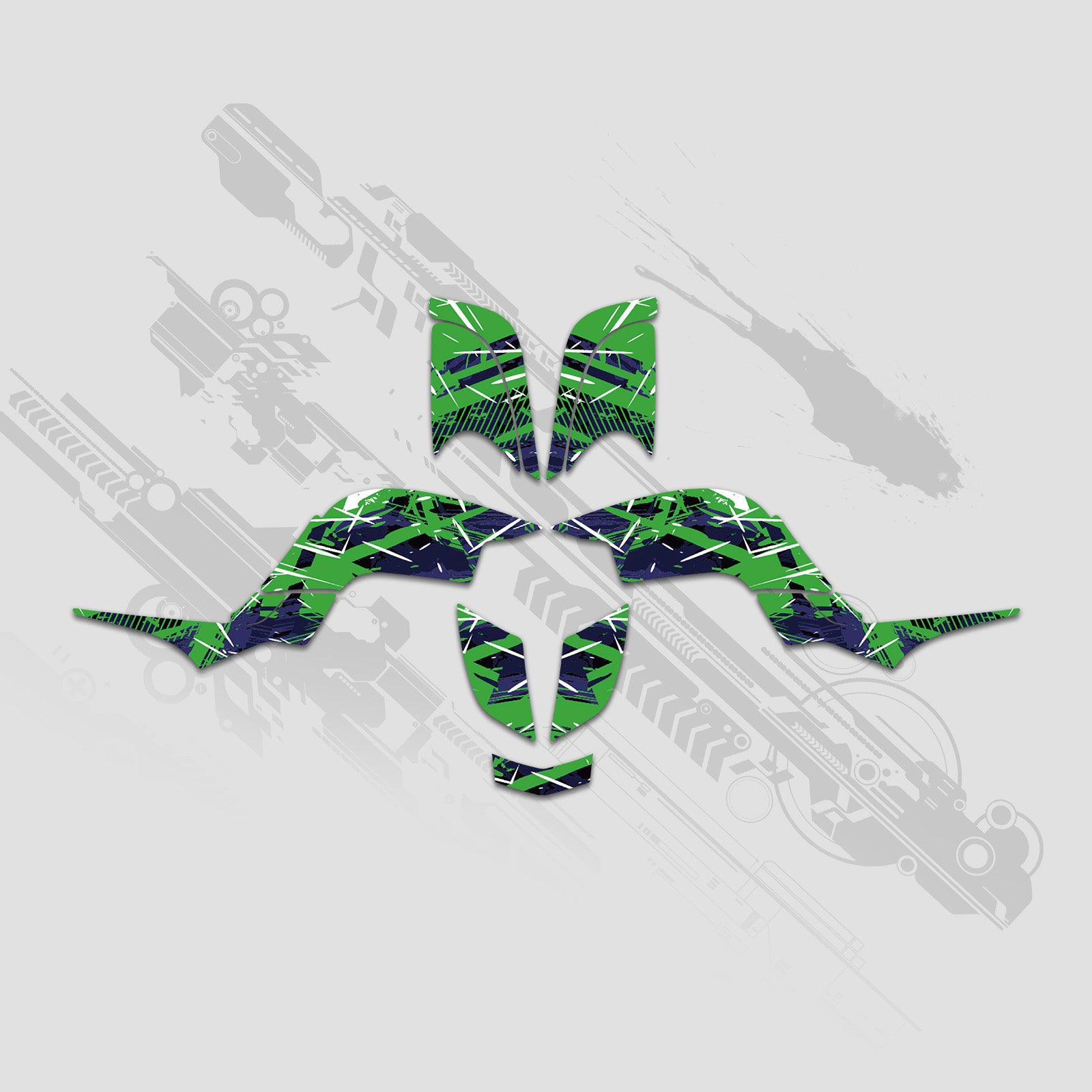 ATV Full Graphics Decals Stickers Kit For Yamaha RAPTOR 660 2001-2005
