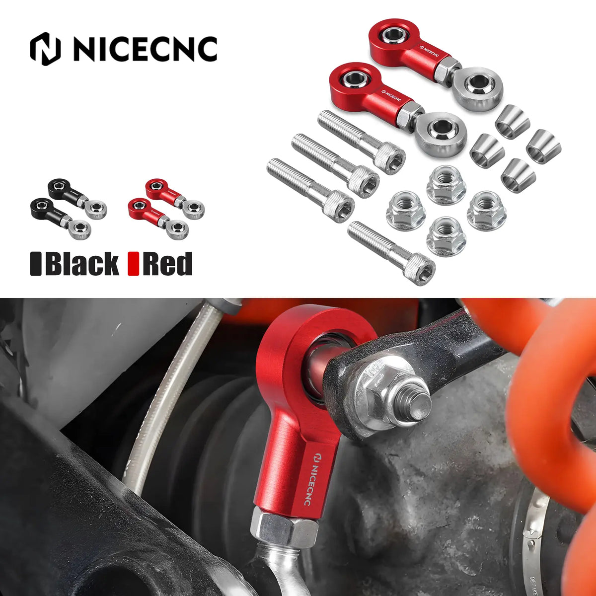 Adjustable Front Sway Bar Stabilizer End Link Kit For Can-Am X3 19-23