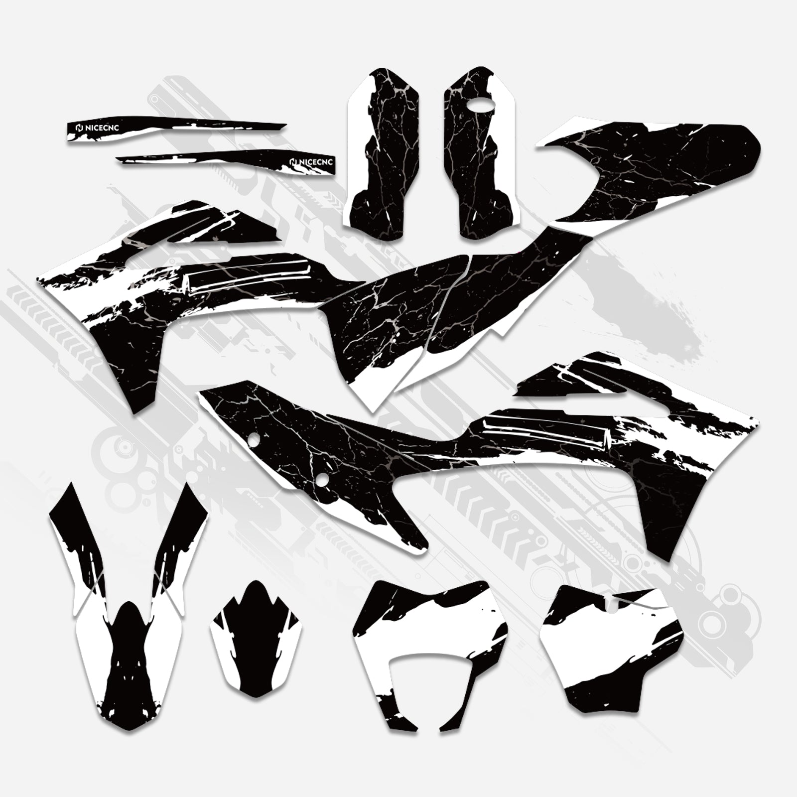 Off-Road Bike Full Graphics Decals Stickers Kit For GAS GAS EC Enduro 2021-2023