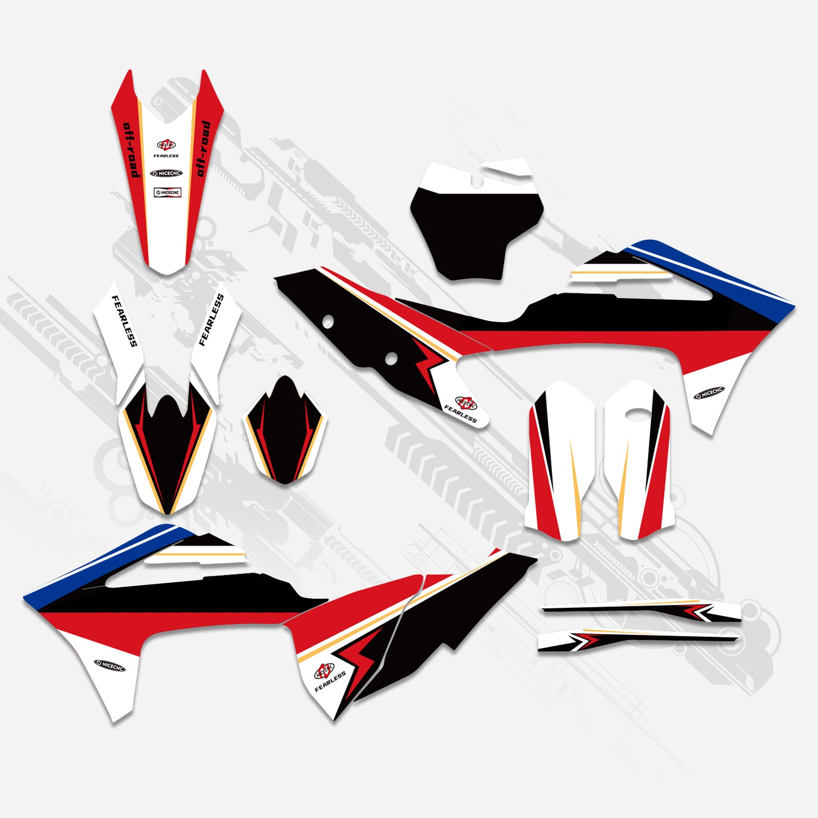Motorcycle Full Graphics Decals Stickers Kit For GAS GAS MC Motocross 2021-2023
