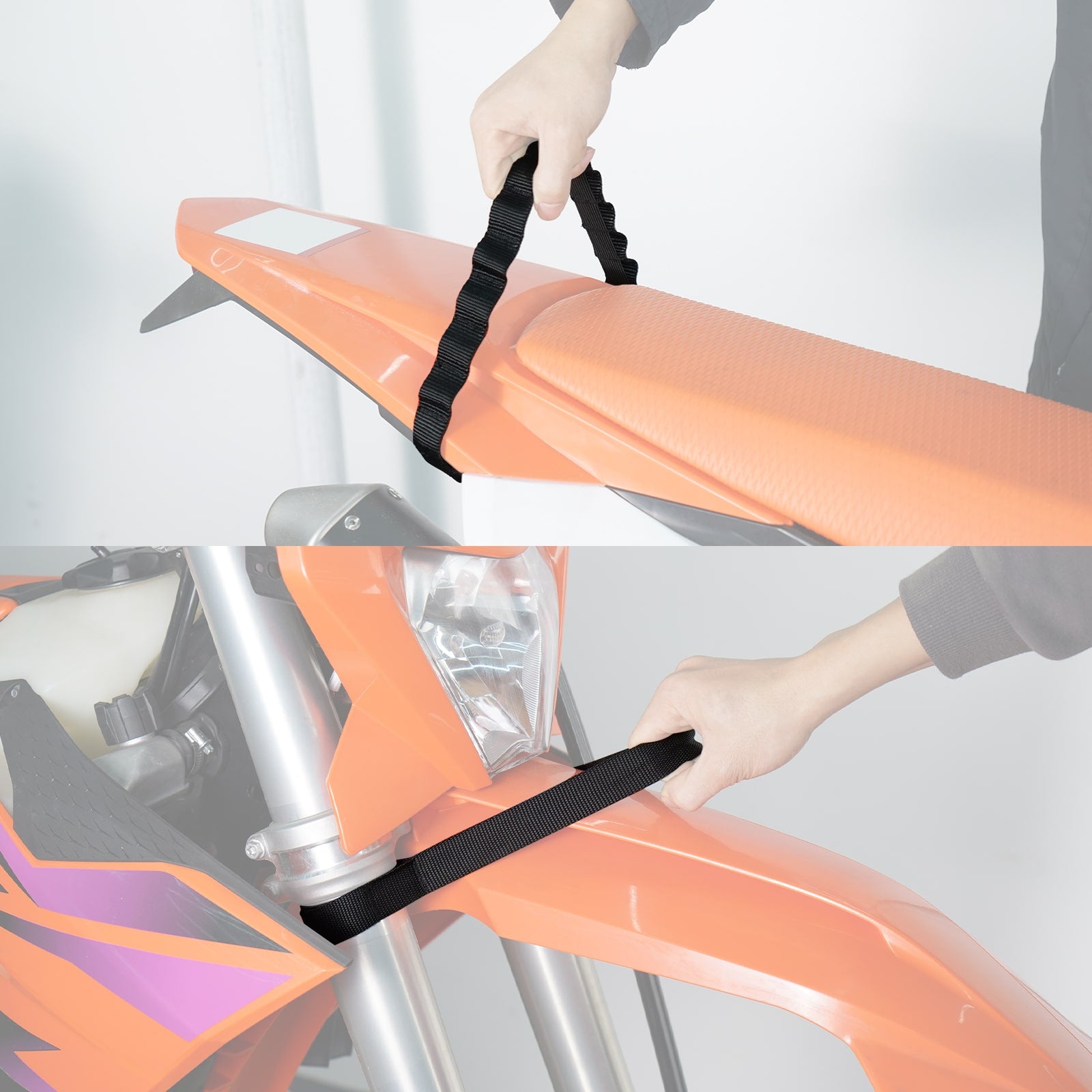 Front Rear Lift Pull Strap Kit For KTM Husqvarna GasGas 2023-2024