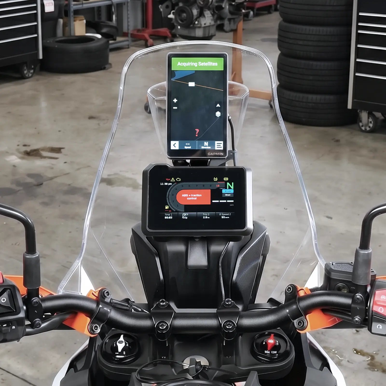 25-26 KTM 390 Adventure GPS Navigation Device Mount Bracket