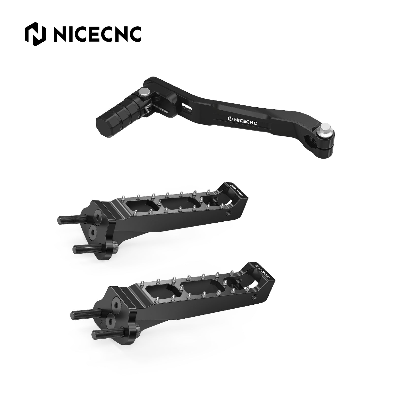 ATV Rider Foot Pegs Rest Pedals Kit For Honda TRX 450 R / ER 2006-2014