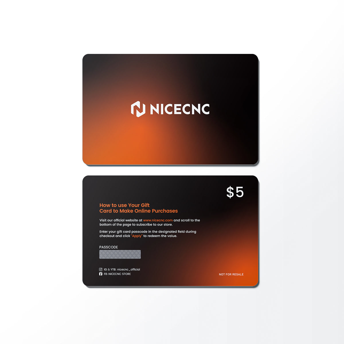 NICECNC $5 Gift Card | Members' Day Exclusive Reward