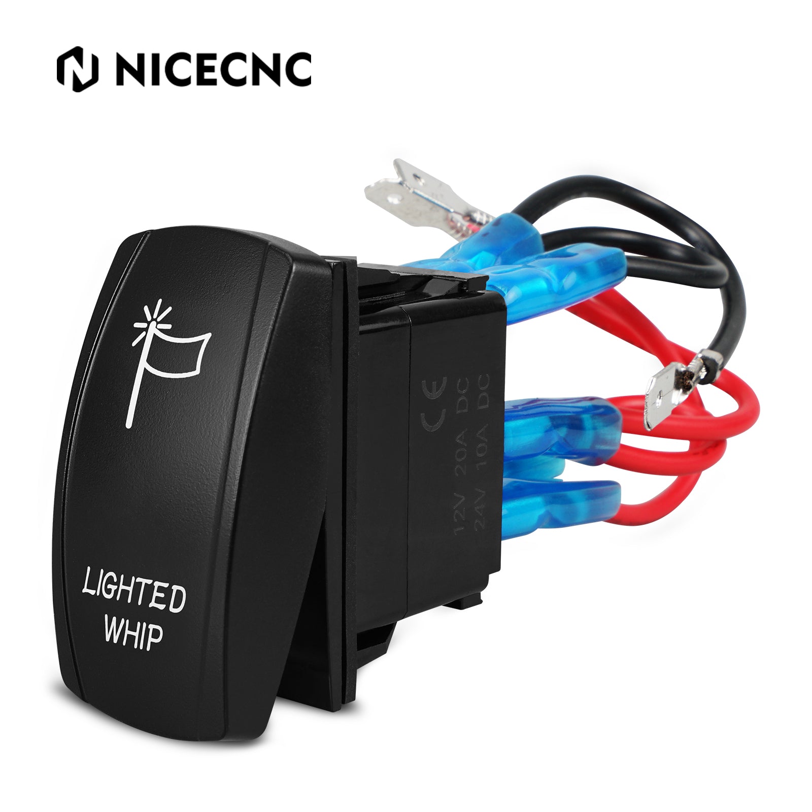 UTV ATV 12V 20A LED Light Rocker Switch ON-OFF Toggle Switch Laser