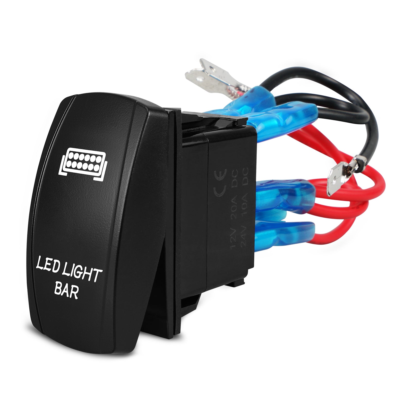 Versatile LED Lighted Rocker Switch - 5-Pin 12V 20A - Car and Boat  Accessories