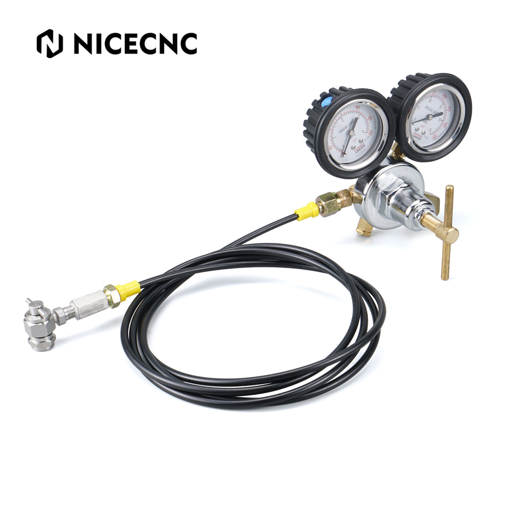 6000PSI Nitrogen Regulator Kit Shock Fill 8' Hose for ATV UTV