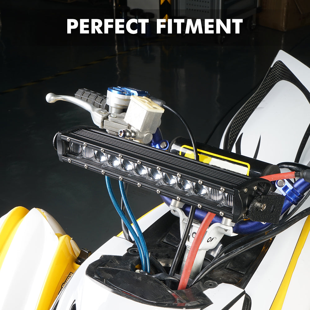 ATV 60W LED Headlight Work Light w/Bracket For Yamaha YFZ450R Raptor 700 Honda TRX450R