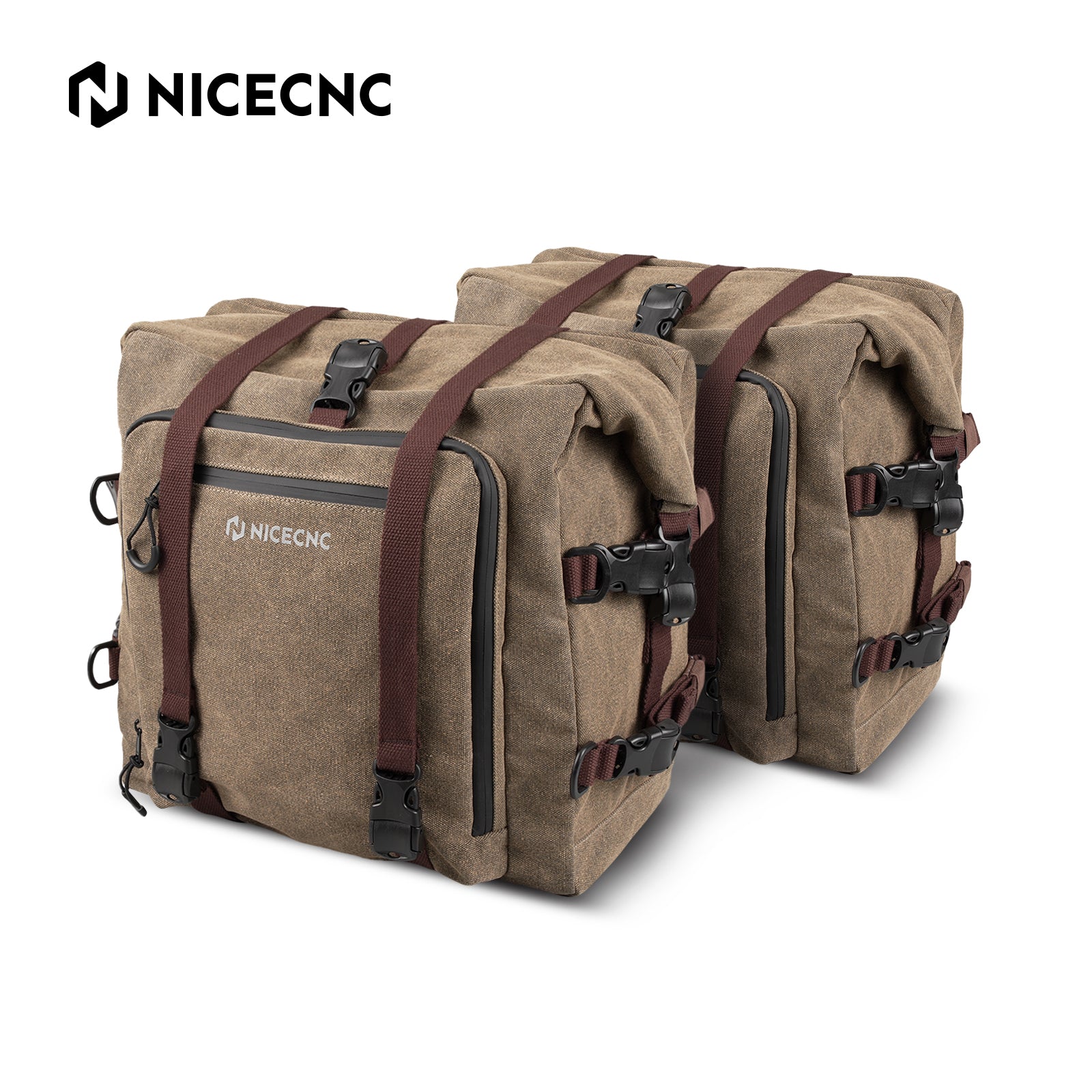 Cotton Canvas 30L Quick-Release Motorcycle Rear Luggage Pannier Rack S