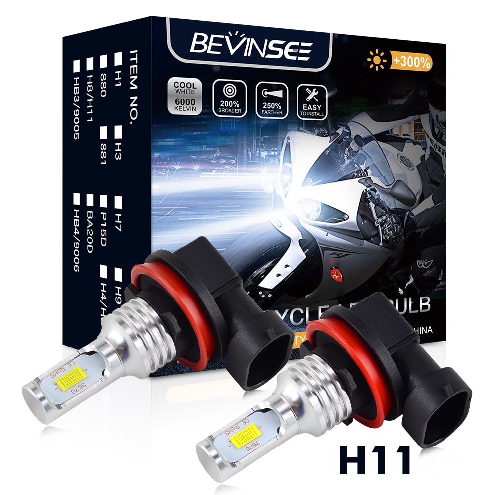 H8 H11 Motorcycle LED Headlight Bulbs For DUCATI Superbike & Harley Street Glide Special FLHXS