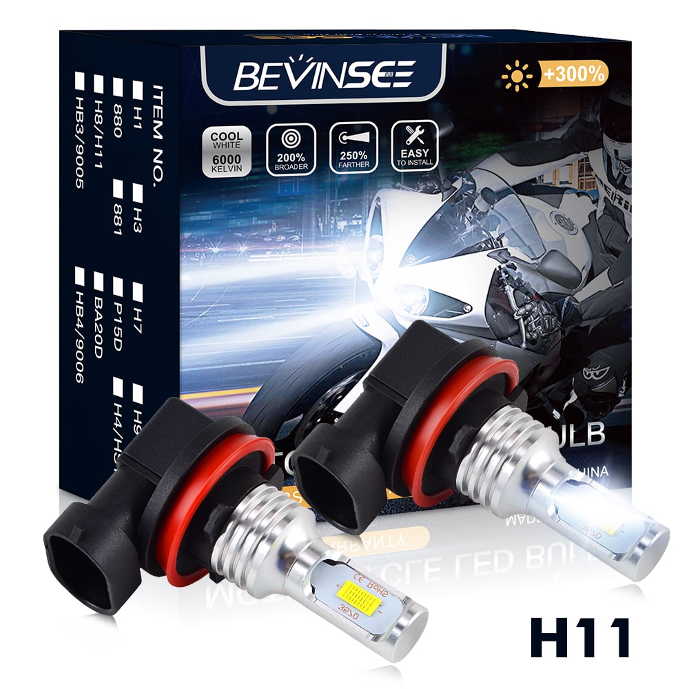 H8 H11 Motorcycle LED Headlight Bulbs For DUCATI Superbike & Harley Street Glide Special FLHXS