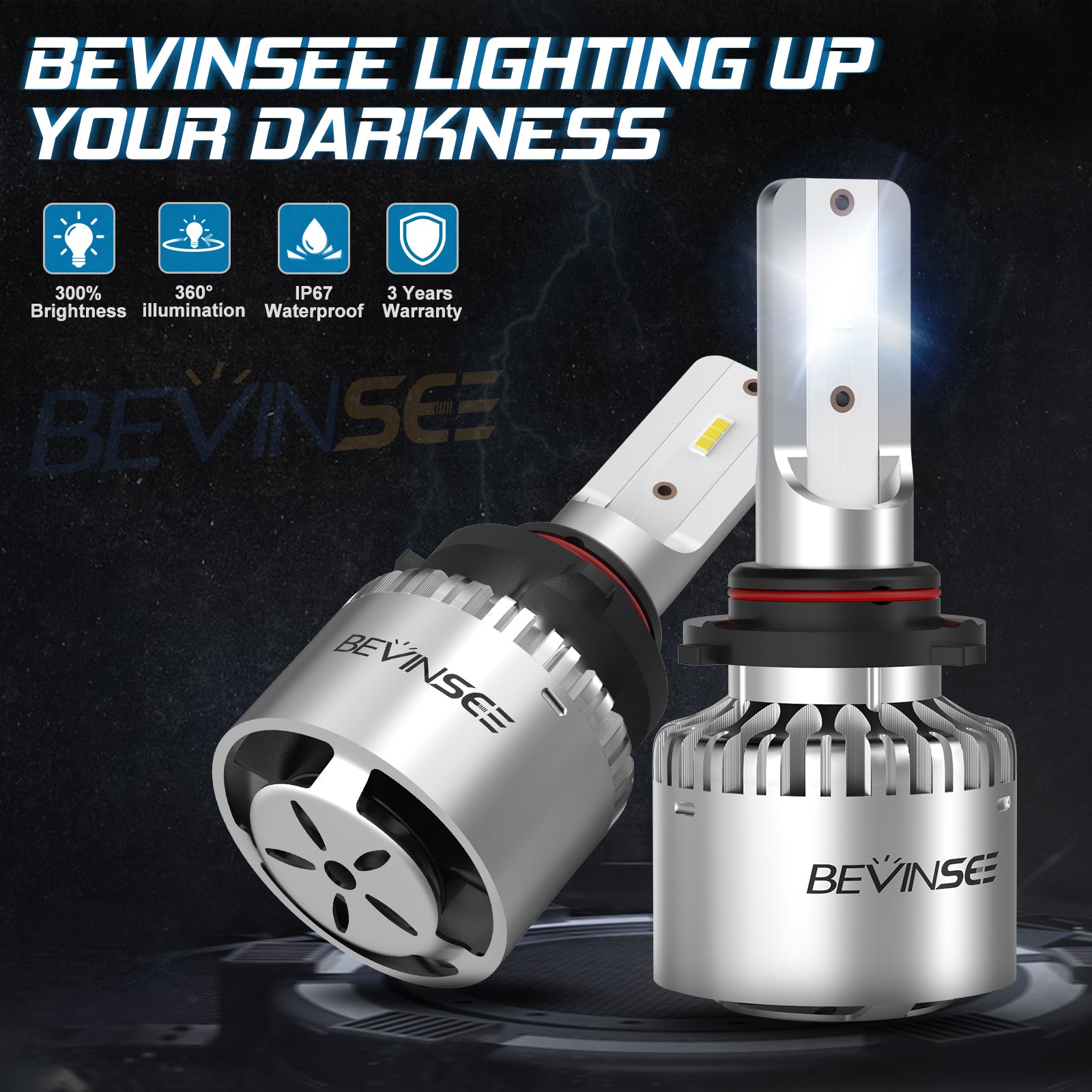 2 X 9006 HB4 LED Headlight Fog Light Bulbs For BMW 3 Series E46 E60 E63 E90 8000LM 6000K Globes White