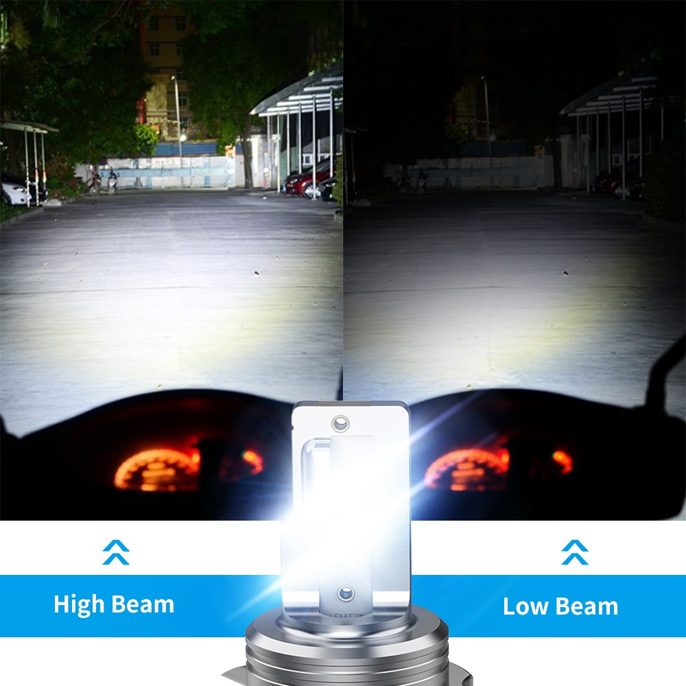 H4 HS1 LED Motorcycle Headlight Globe 6000K Fit BMW G650GS F650ST R1200C R1200ST