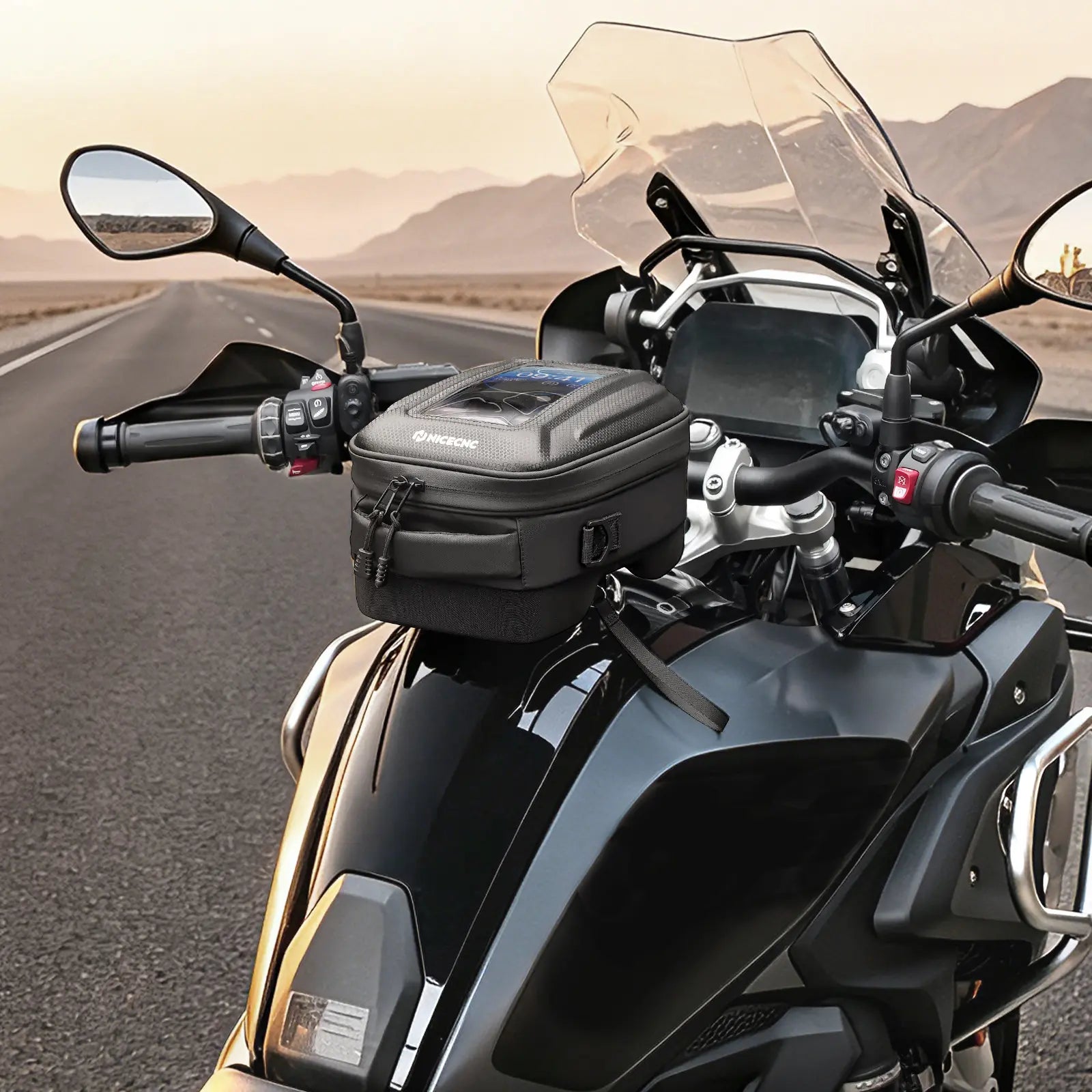 Quick-Release Motorcycle Tank Bag For BMW R 1250 GS Push-Pull Lock System Waterproof