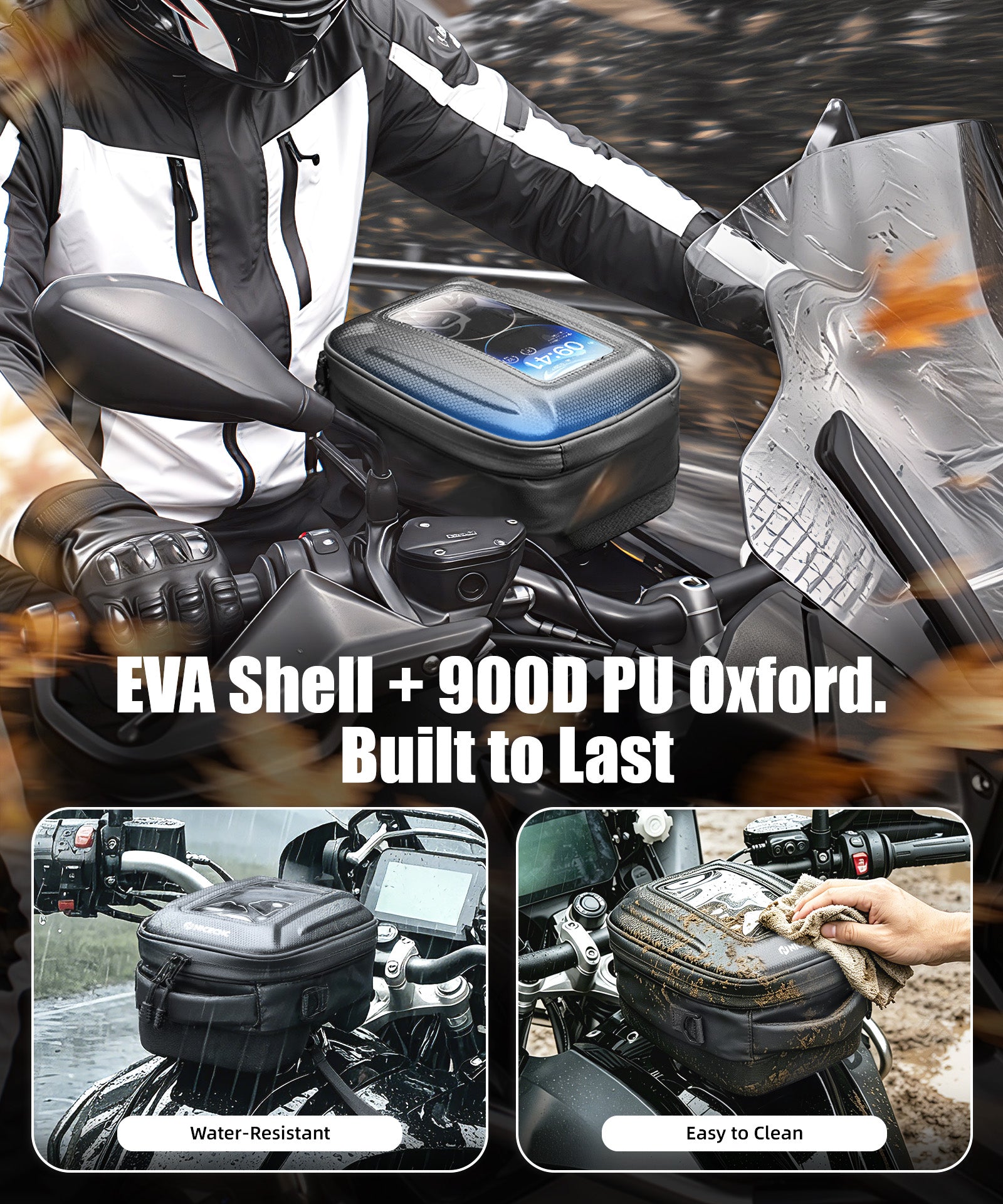 Quick-Release Motorcycle Tank Bag For BMW R 1250 GS Push-Pull Lock System Waterproof
