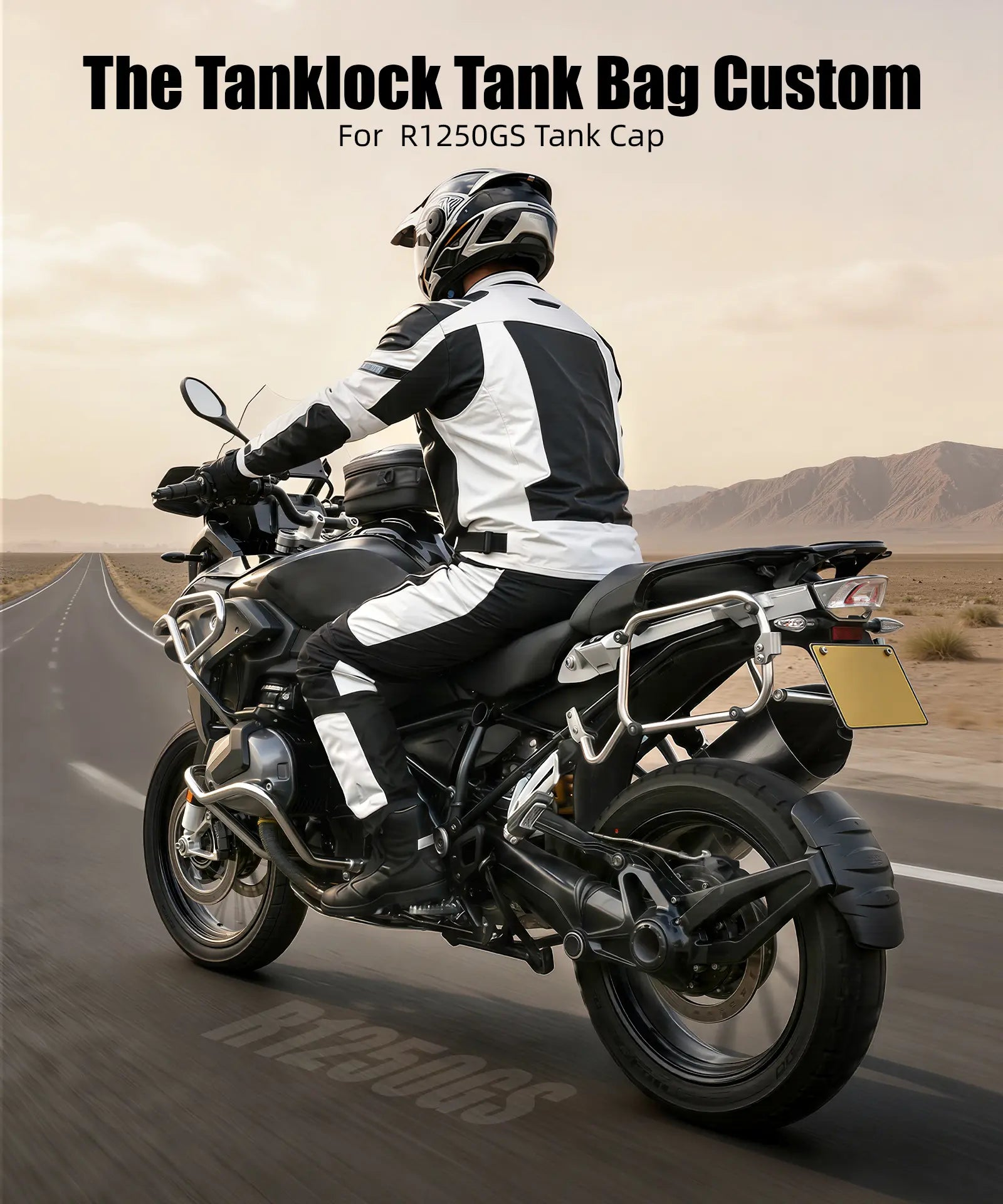 Quick-Release Motorcycle Tank Bag For BMW R 1250 GS Push-Pull Lock System Waterproof