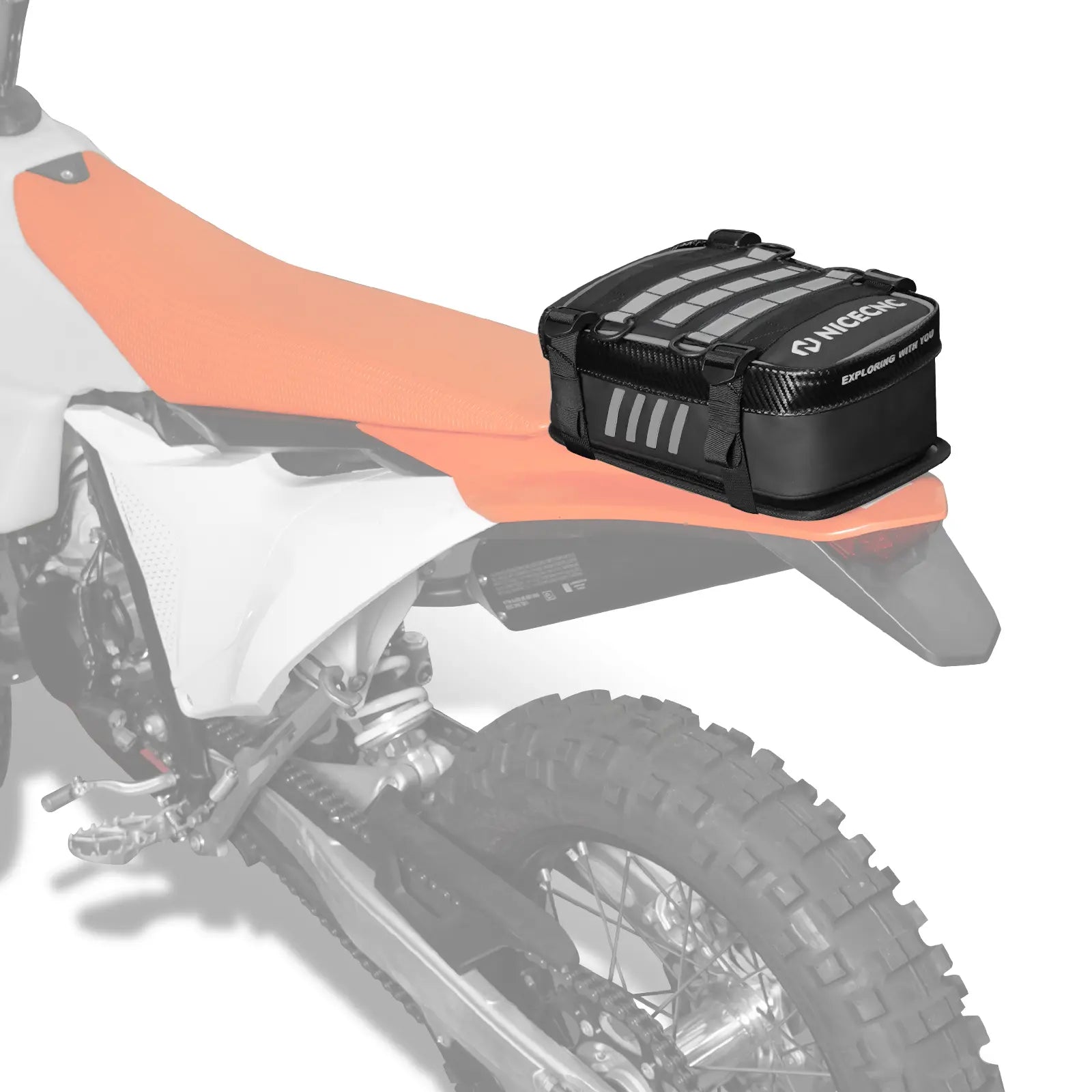 Naked City ボックスセット Rear Fender Bag with Tool Roll Bag For Dirt Bike Adventure