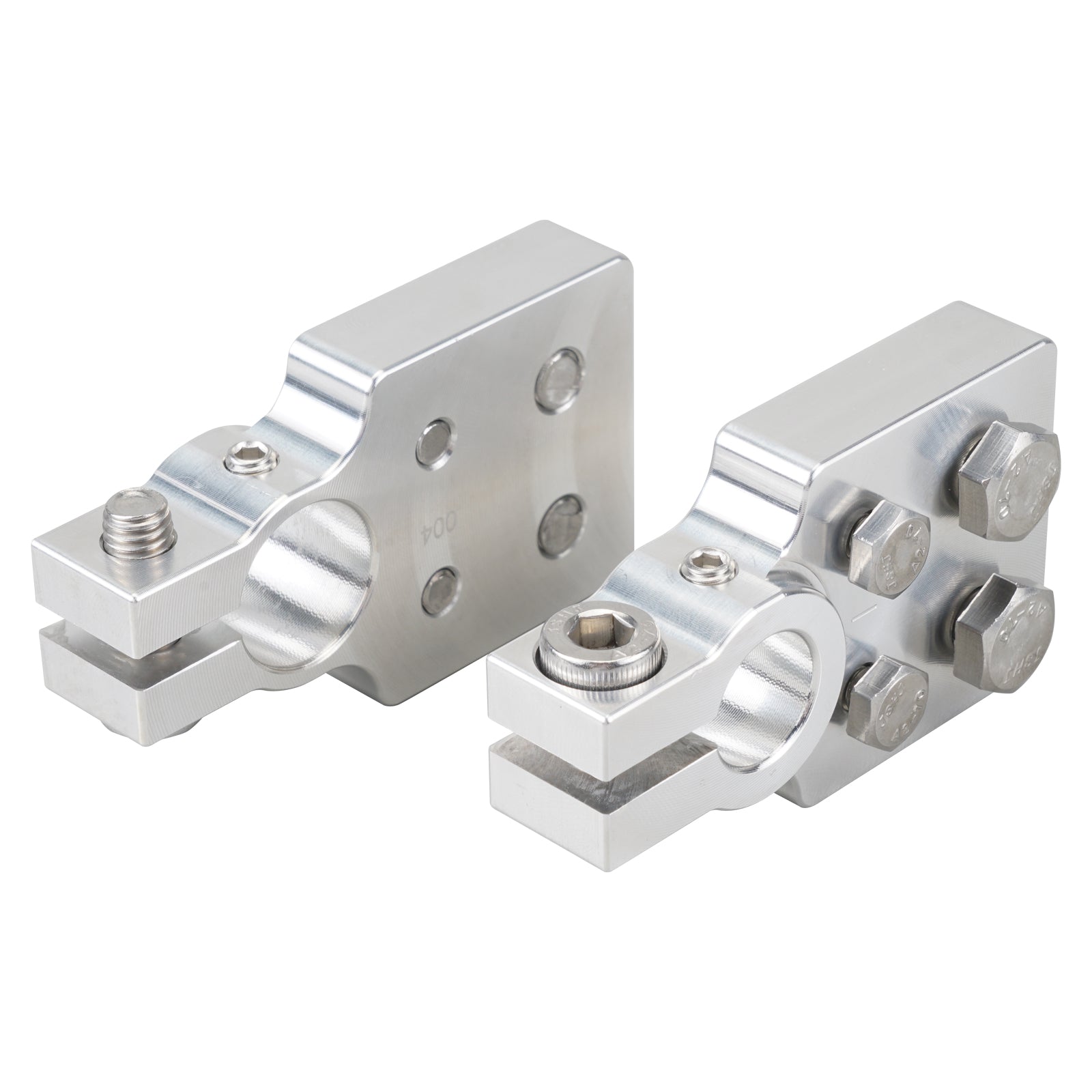 Car Audio Modification 4 Spot Flat Lug Battery Terminal For SAE Top Post Clamp