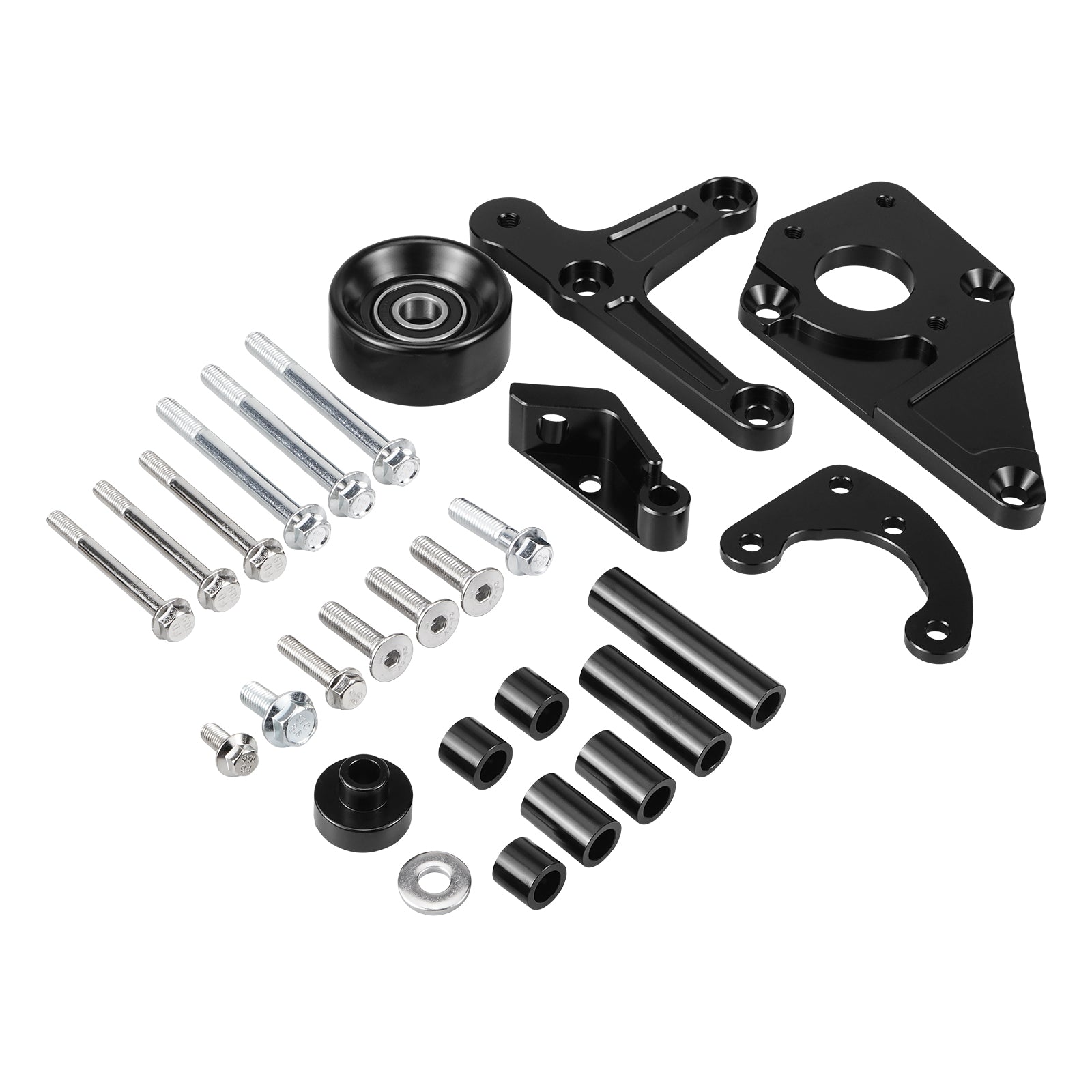 Low Mount Alternator and Power Steering Bracket Kit For LS1 Camaro Z28 For Firebird Formula Trans Am WS6 LSX LS1