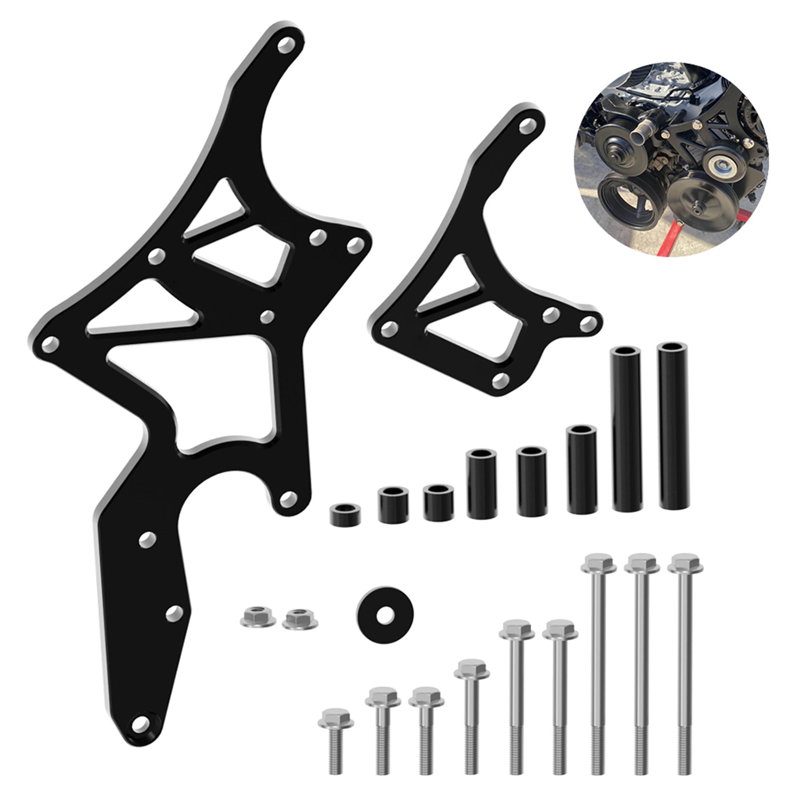 LS Power Steering Pump Bracket & Alternator Bracket For 4.8L 5.3L 6L 6.2L Truck SUV Engines