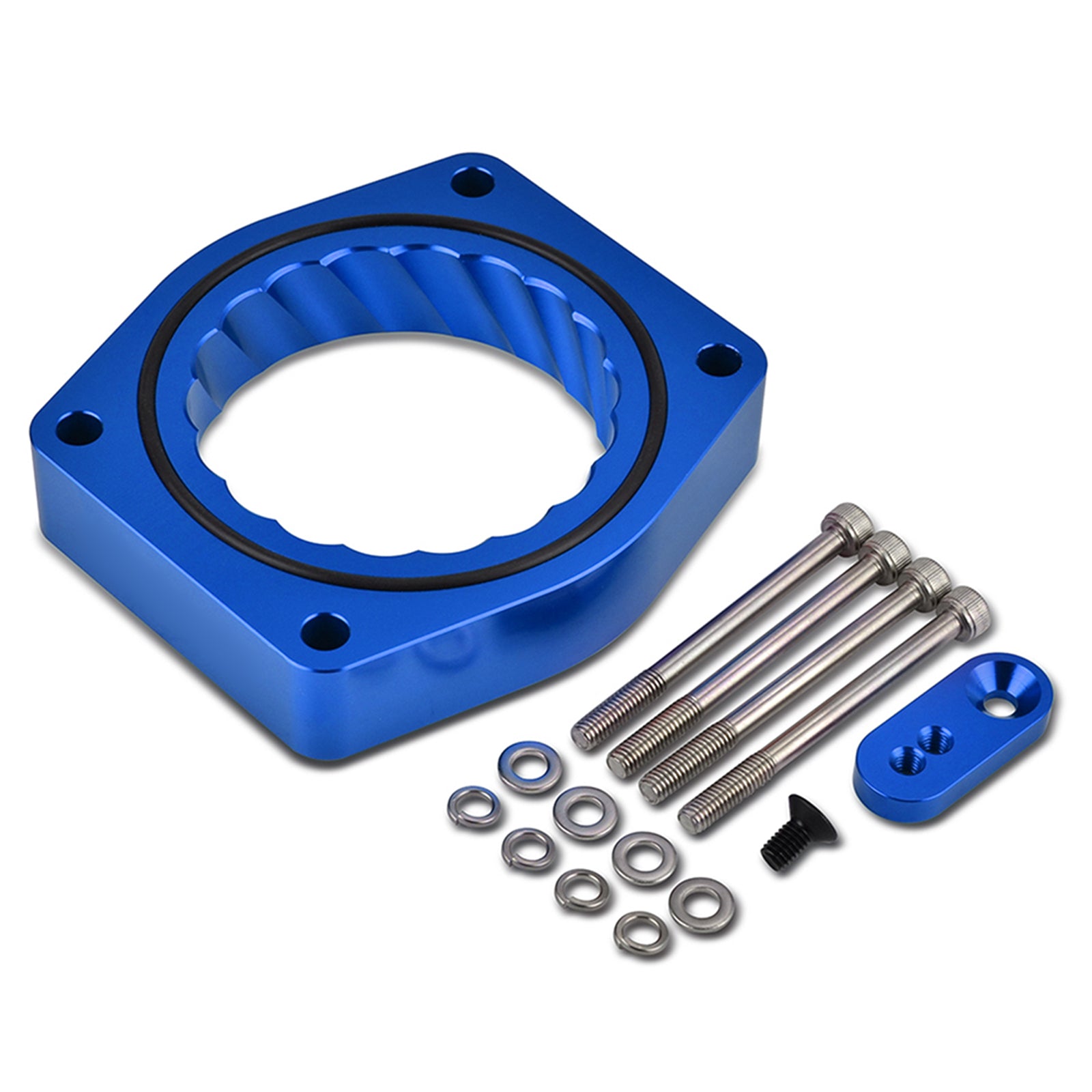For Chevy Silverado Suburban 1500 Tahoe 07-13 5.3 6.0L Throttle Body Spacer Blue