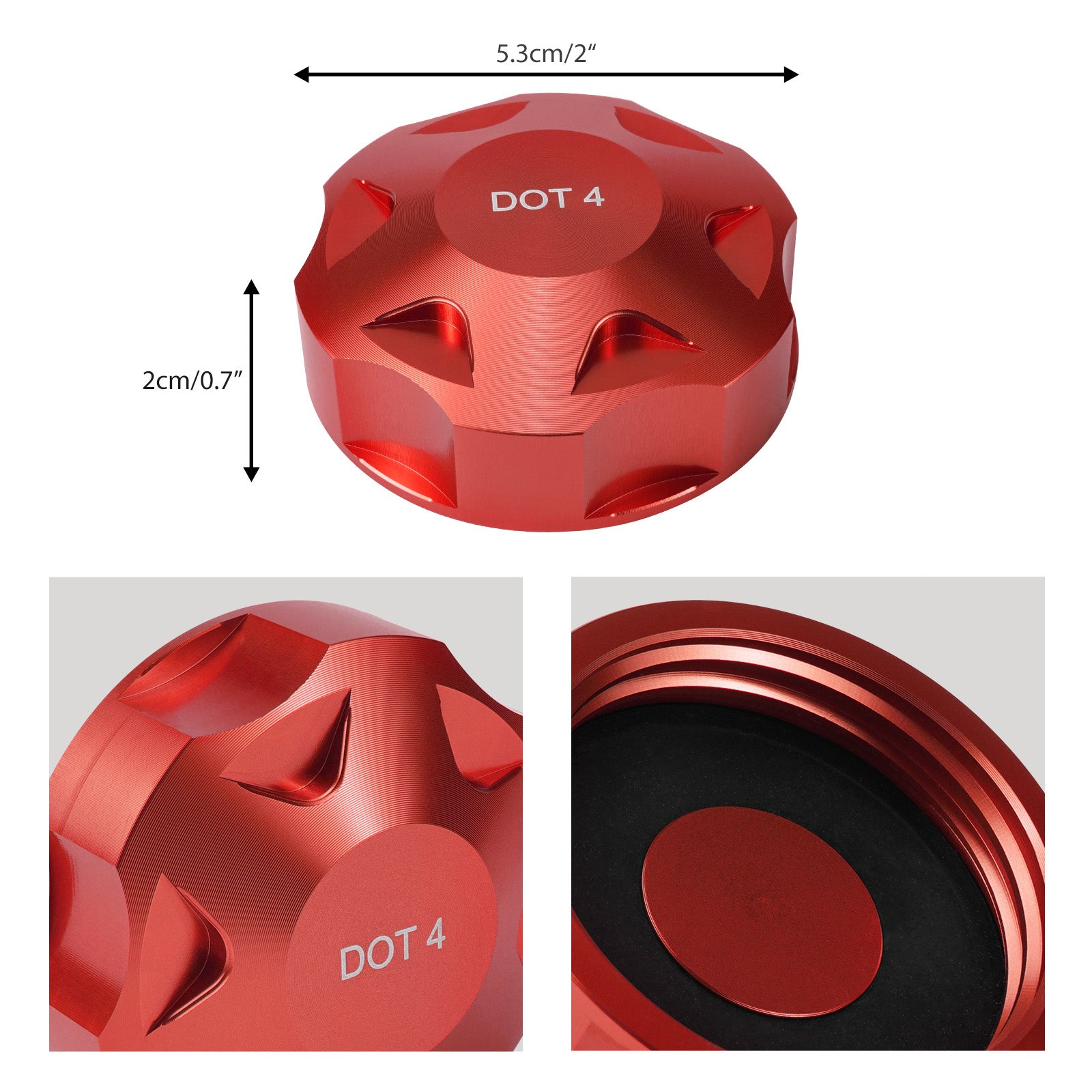 Brake Fluid Reservoir Cap For VW Golf Polo Audi A3 TT